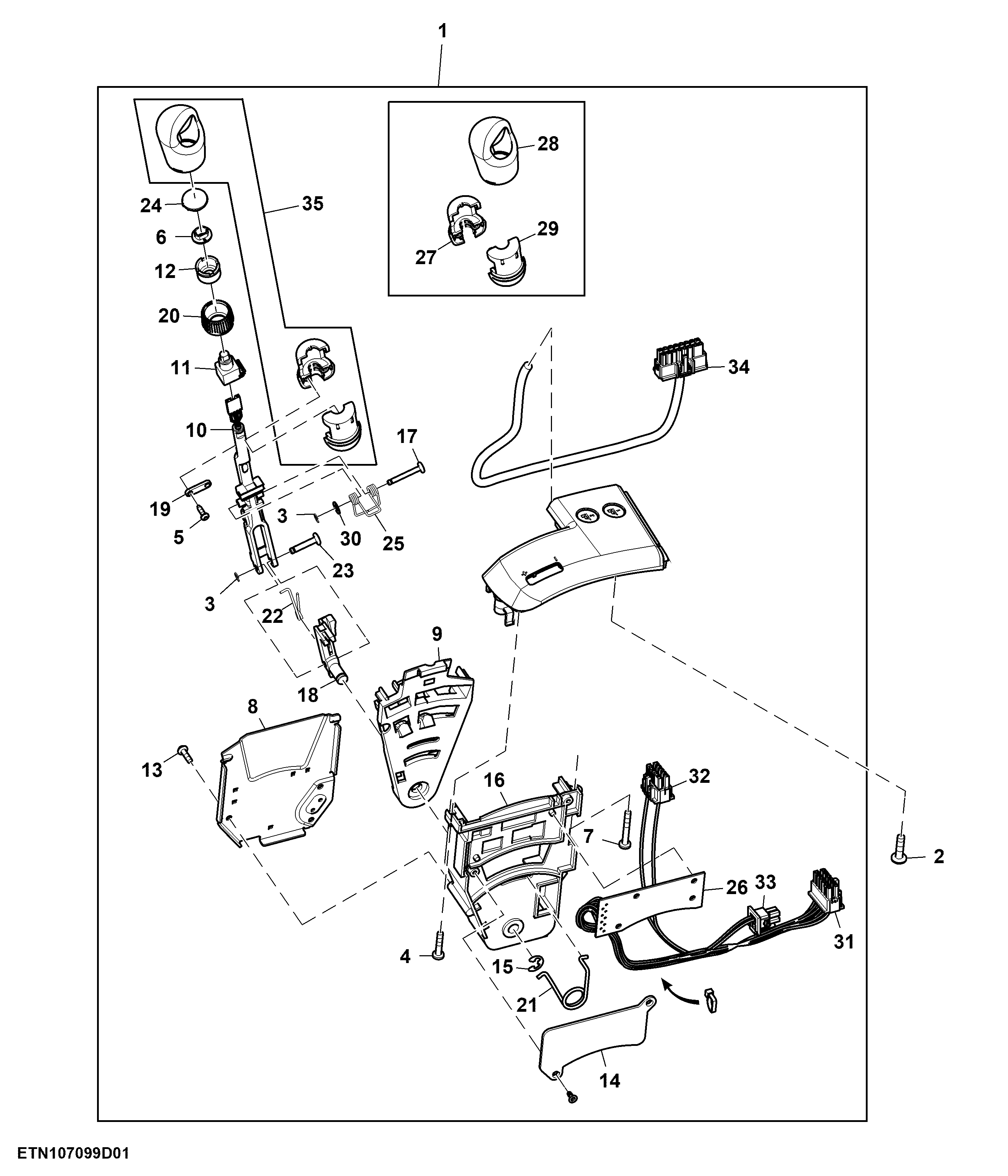 Control, W/ Left Hand Reverser, 16 Speed PST / e23