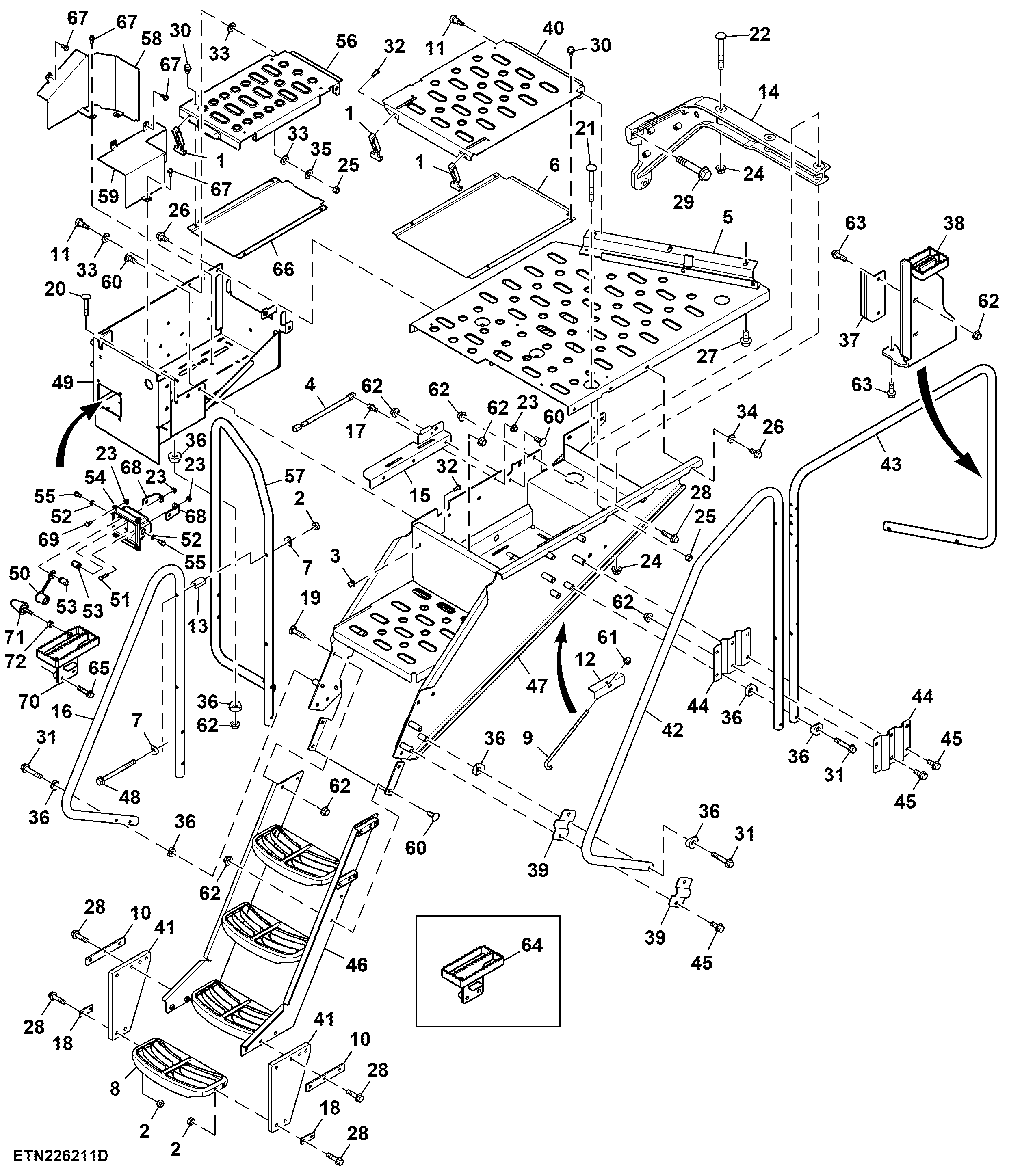 Step, LH Platform, 13.5 L Engine (919001 - )