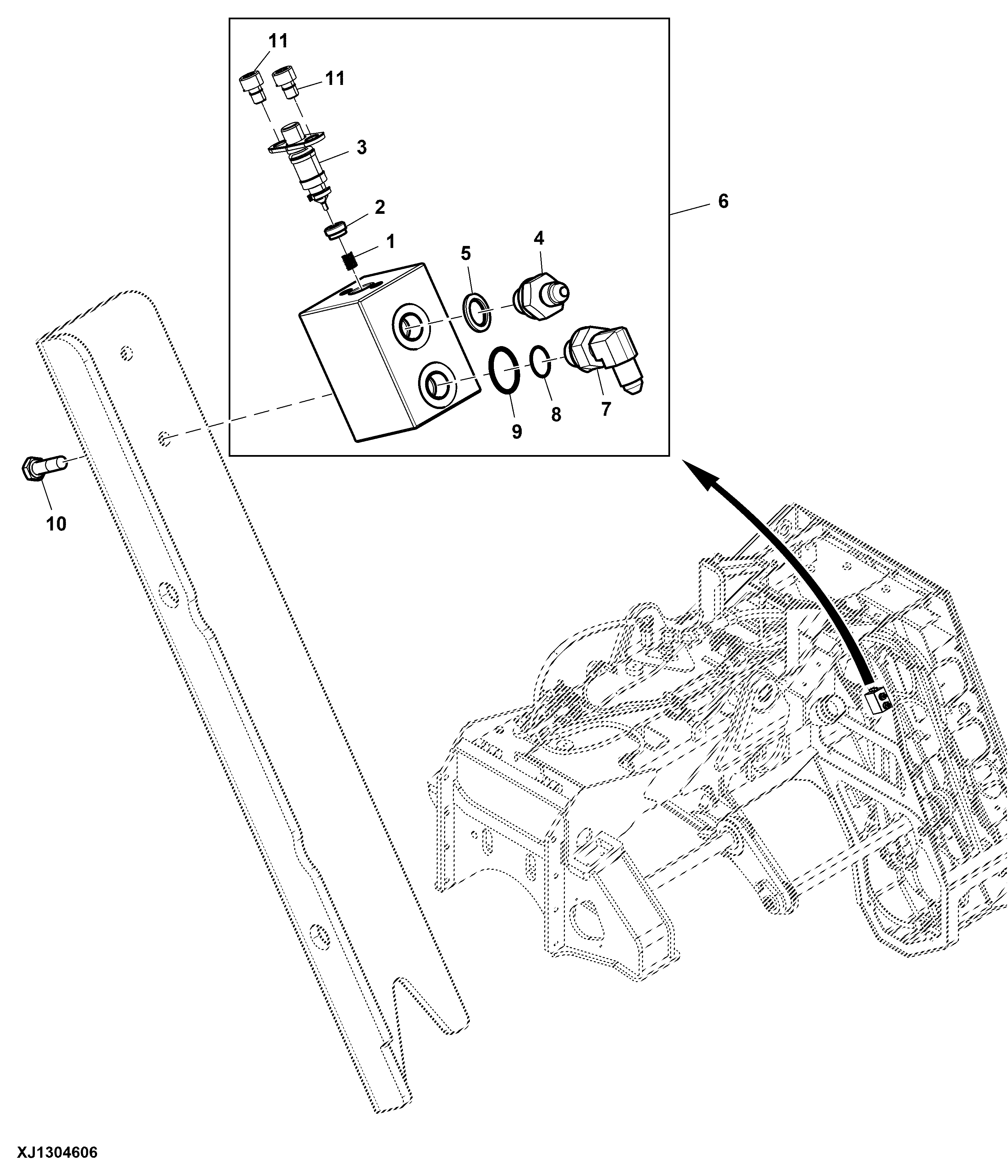Check Restrictor Valve for 3/4 Main Saw Auto-tension Unit