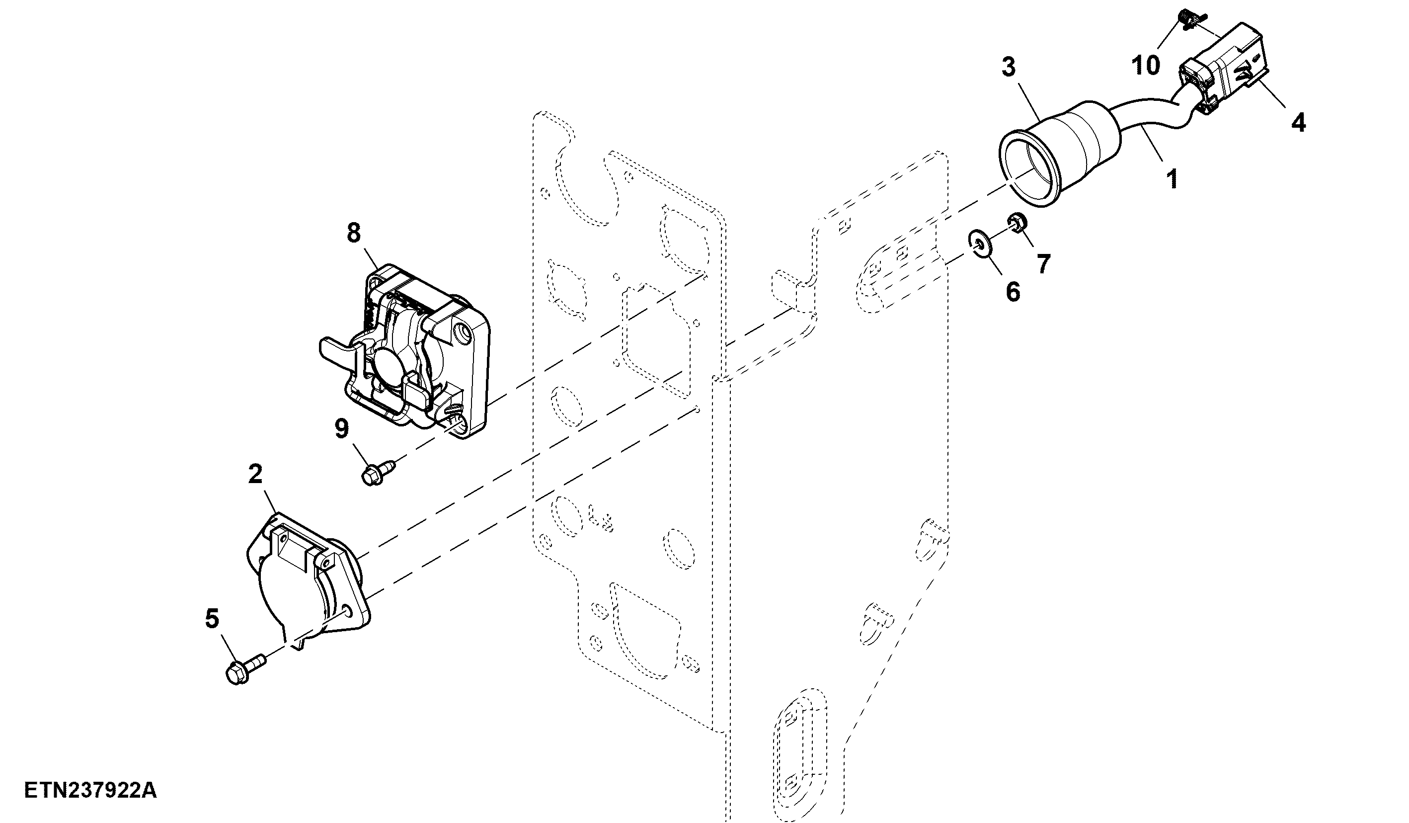 Wiring Harness, Trailer (For North America)