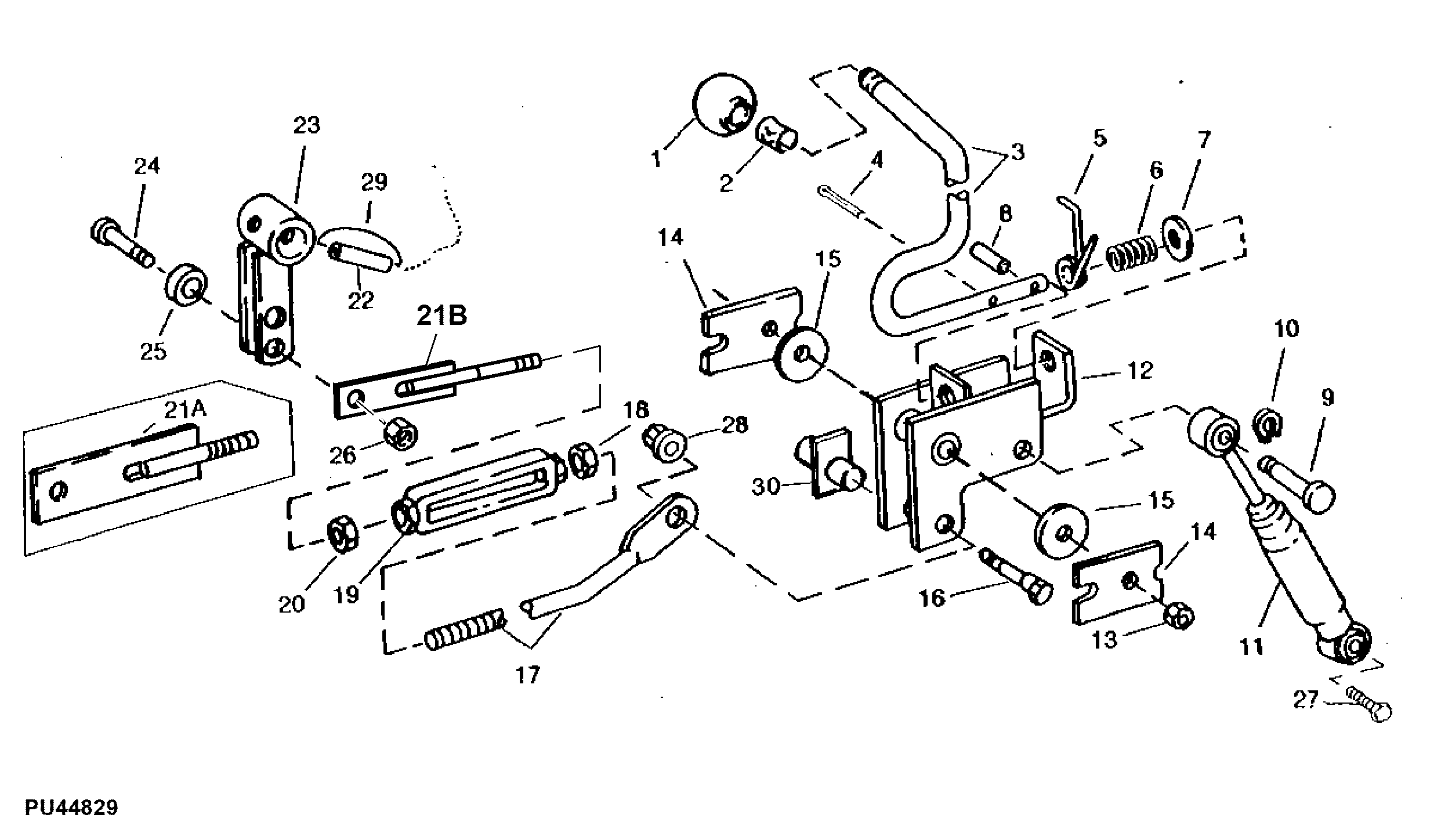 Hydrostatic Control Levers And Linkage ( - 475000)