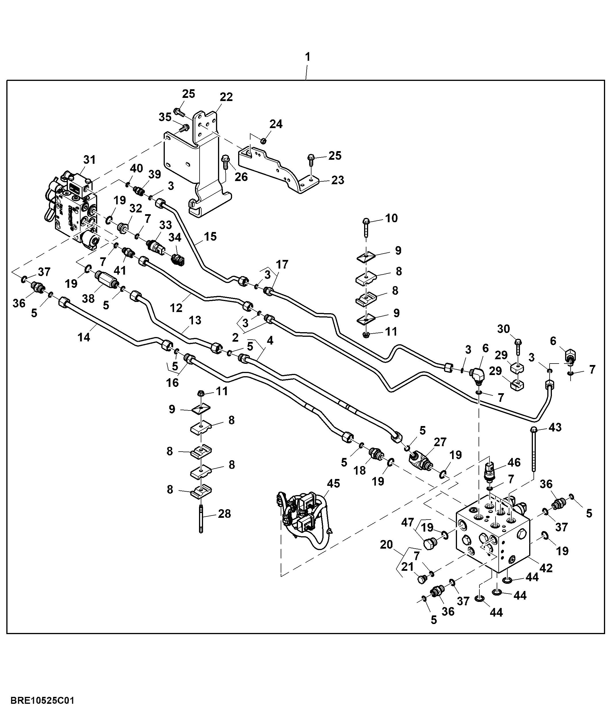 Hydraulic Trailer Brake Kit, Auto Detect (802001 - 804000)