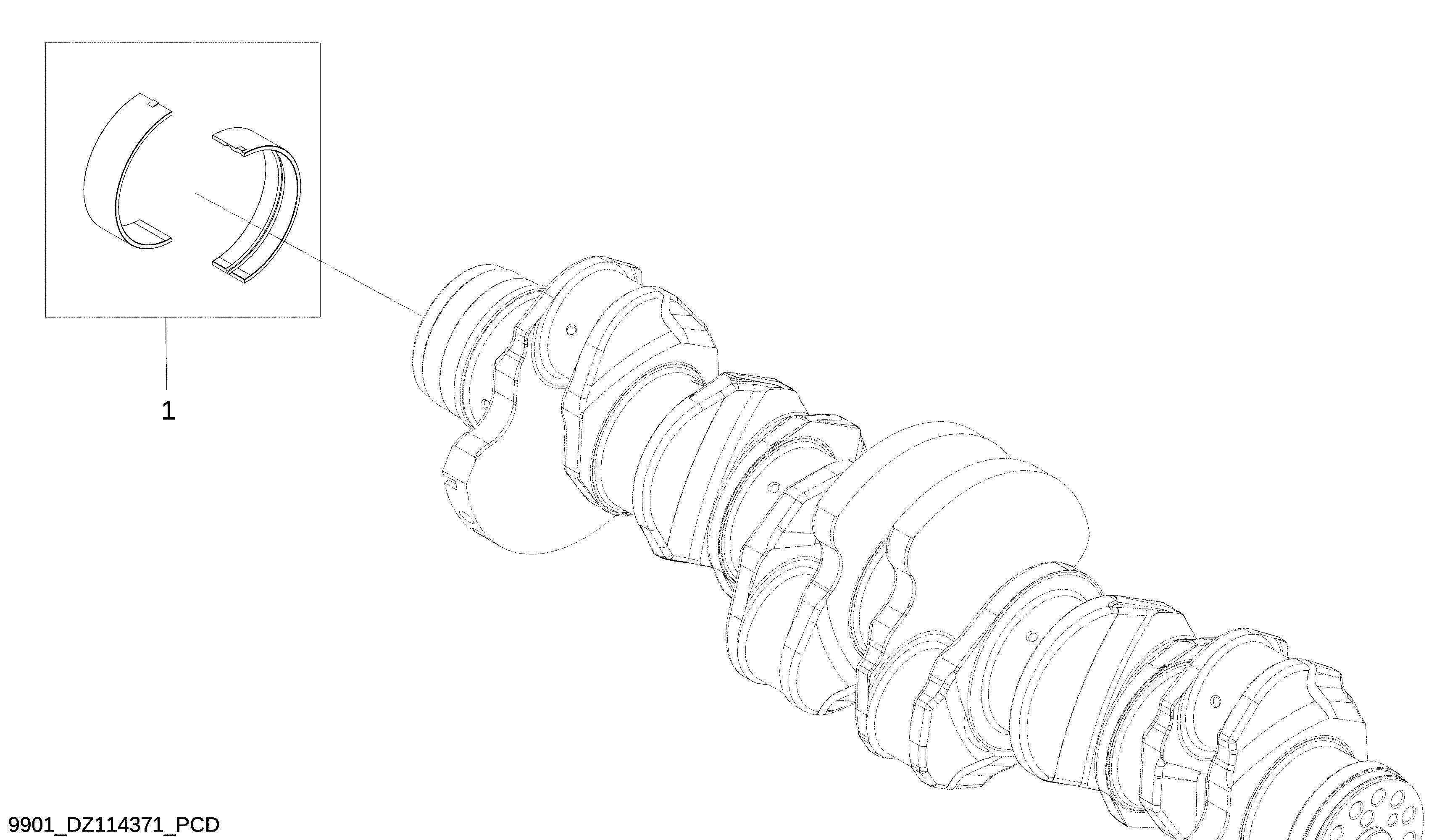 9901 Crankshaft Thrust Bearing Kit