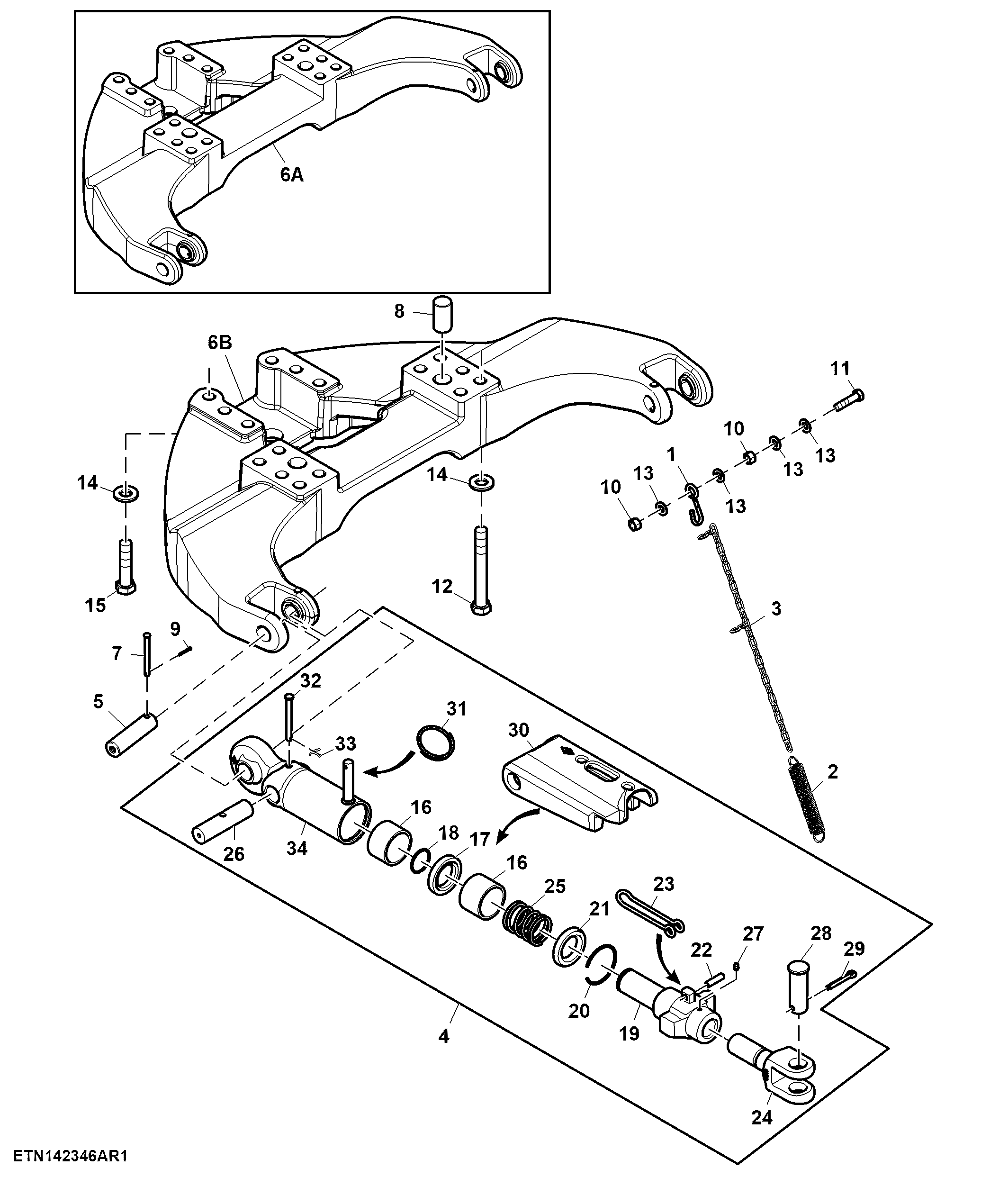 Stabilizer, Deluxe, W/ Pickup Hitch, Category III