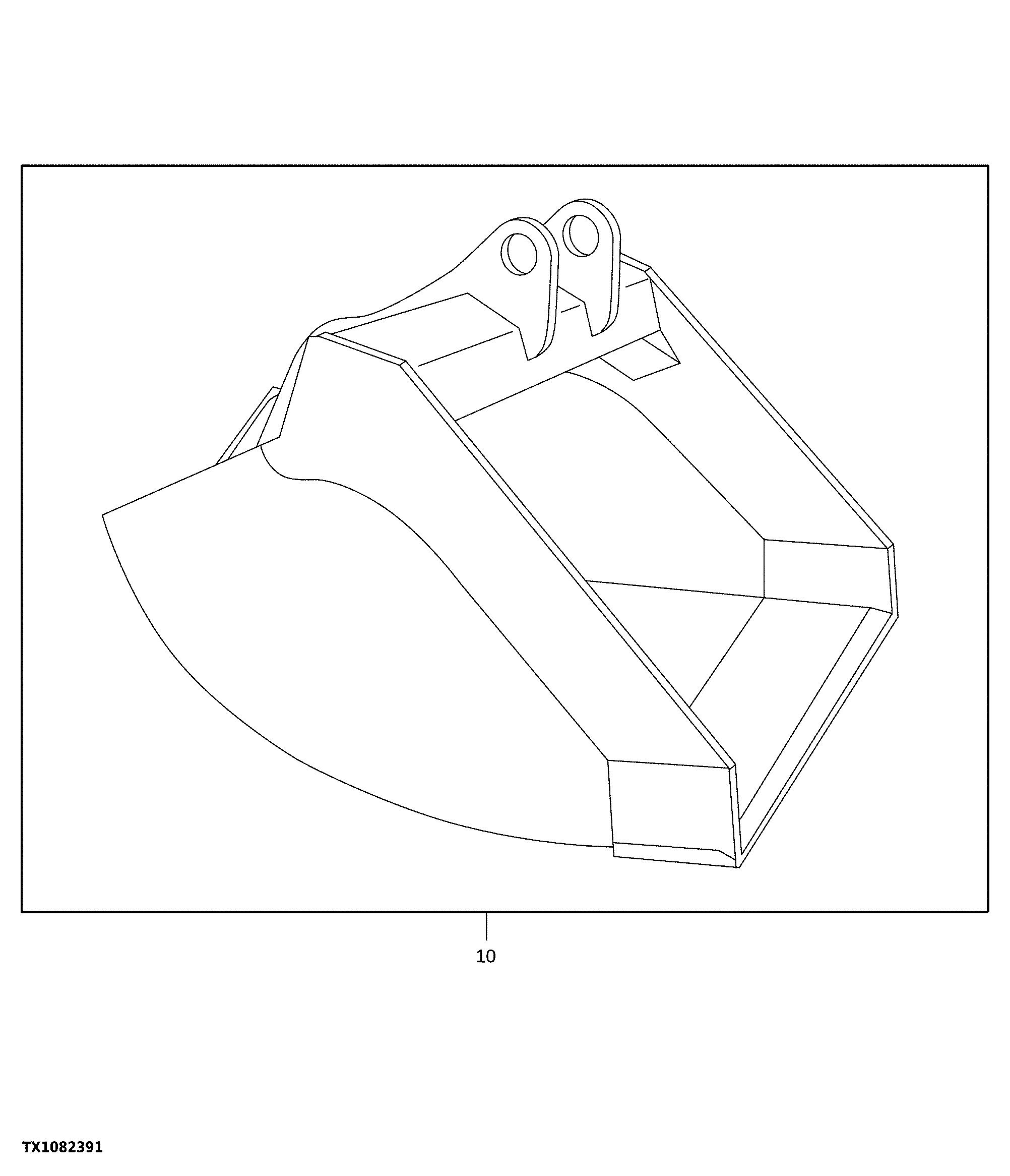 Super Long Front Ditching Bucket, 152.4 cm (60 in)