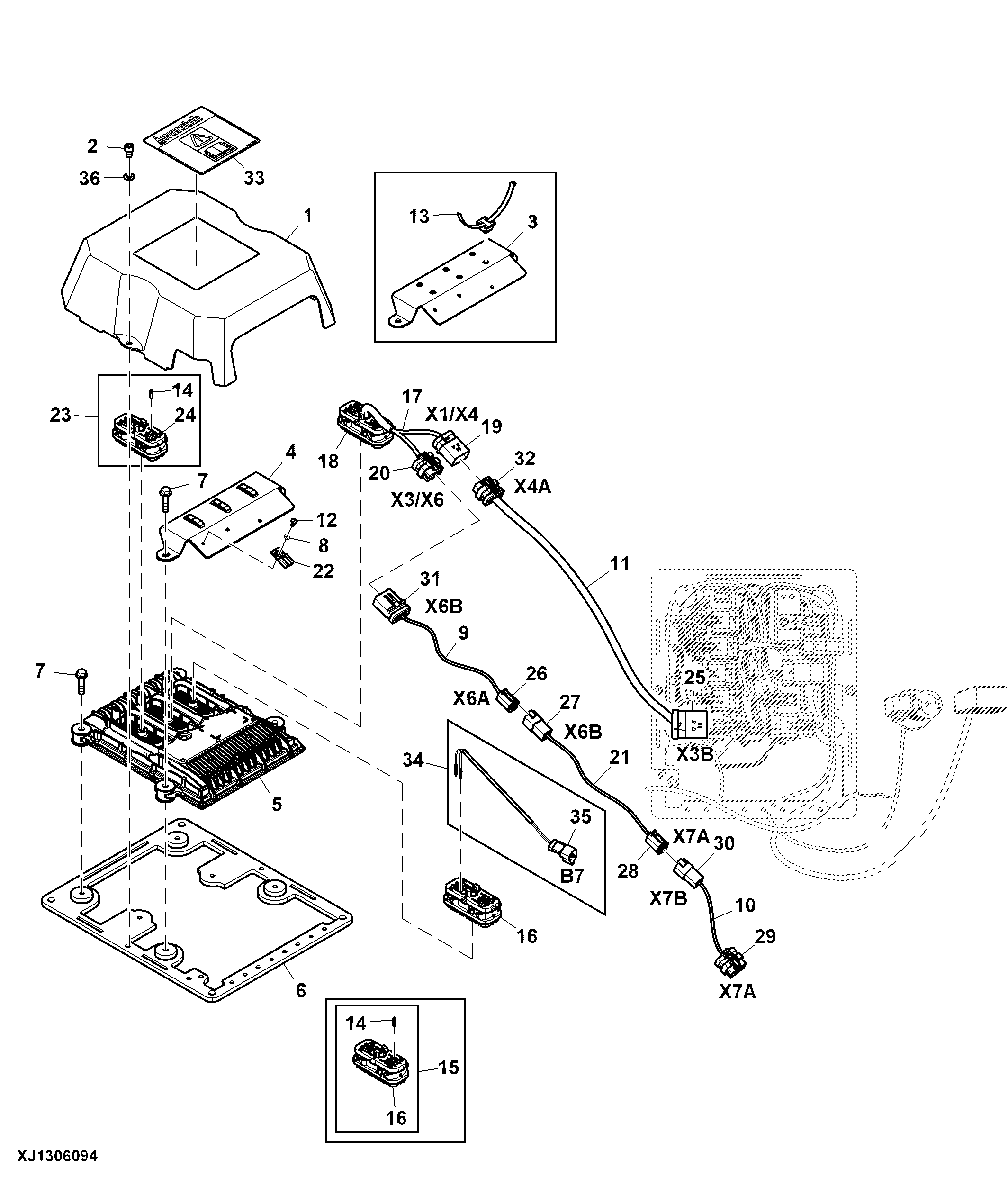 L22 Base Unit, Wheeled Harvester— Three-Position Switch