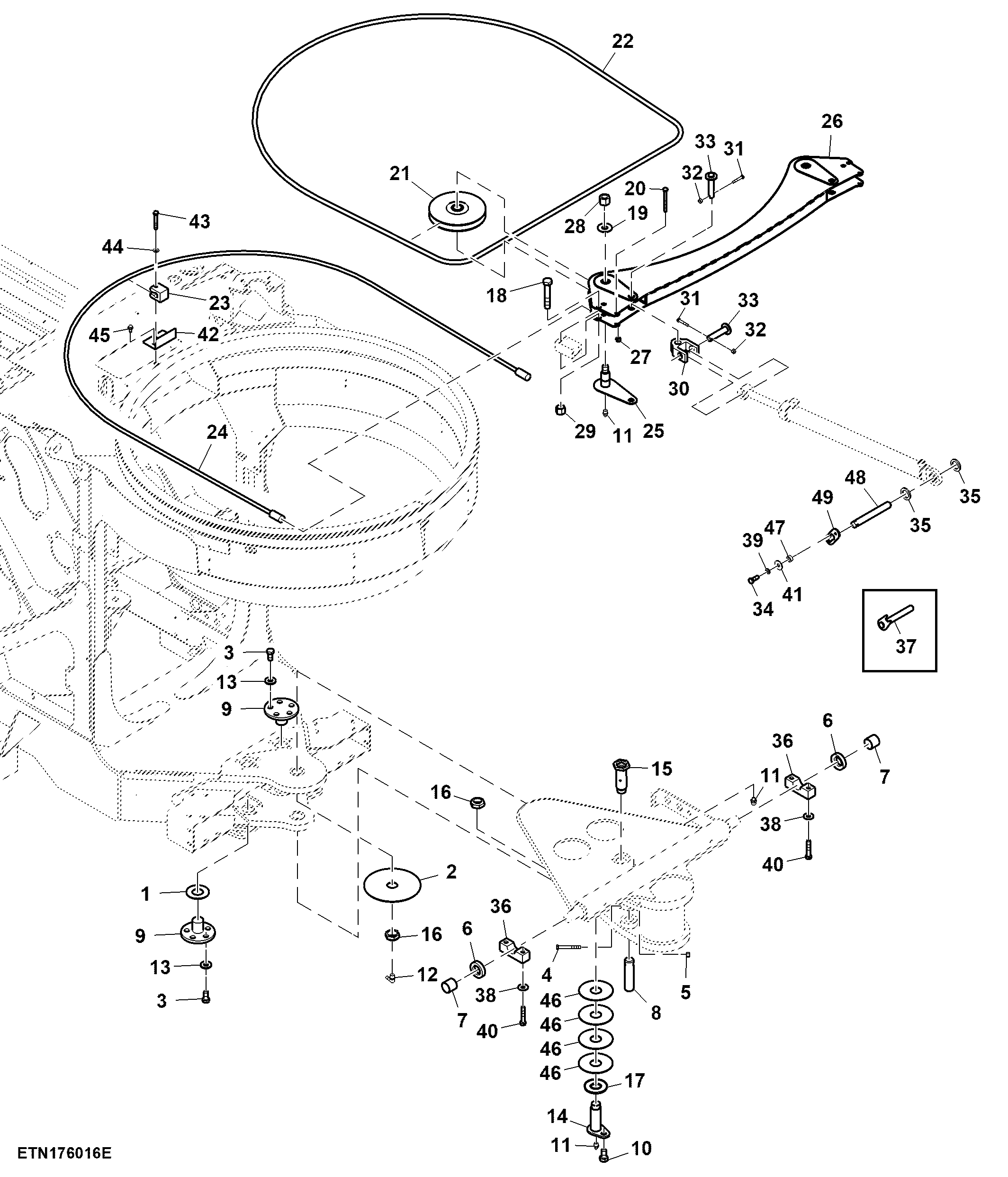 Elevator Attaching Cable and Sheaves (171263 - 200019)