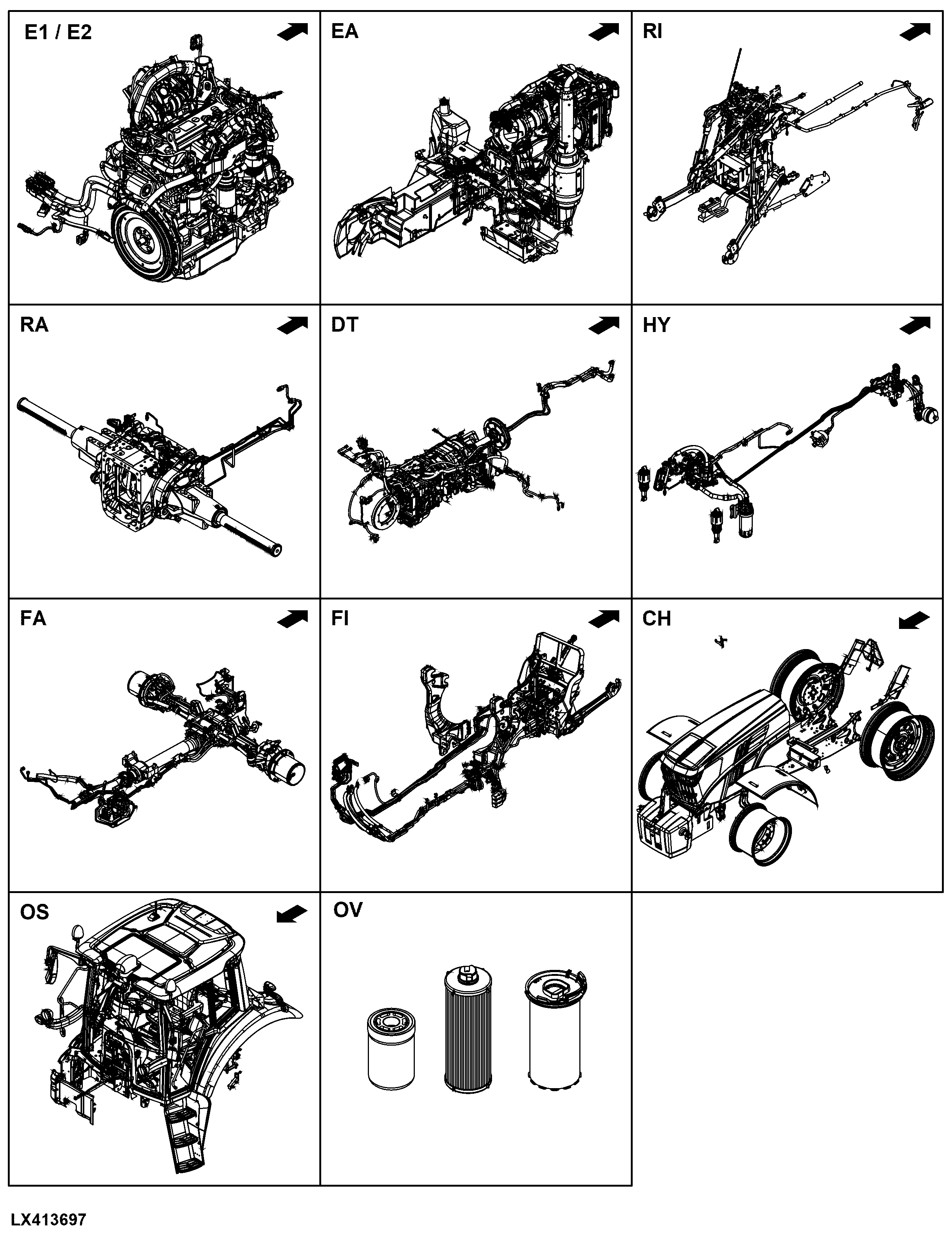 6140M Tractor (North America Edition, Engine SN: 4045UXXXXXX)(Final Tier 4)(MY20- )