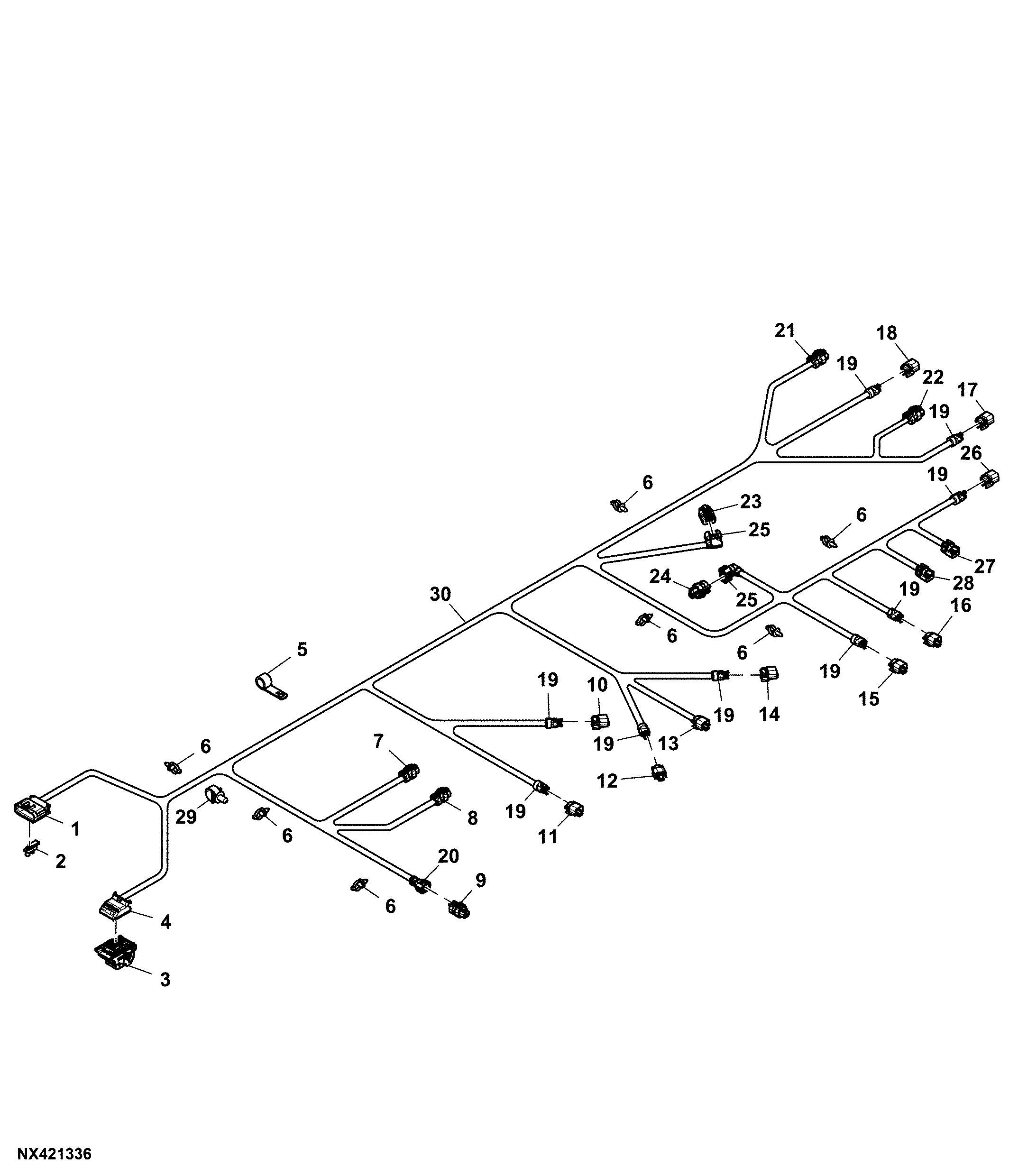 Chassis Wiring Harness, 2T, IVT, Transmission (208501 - )