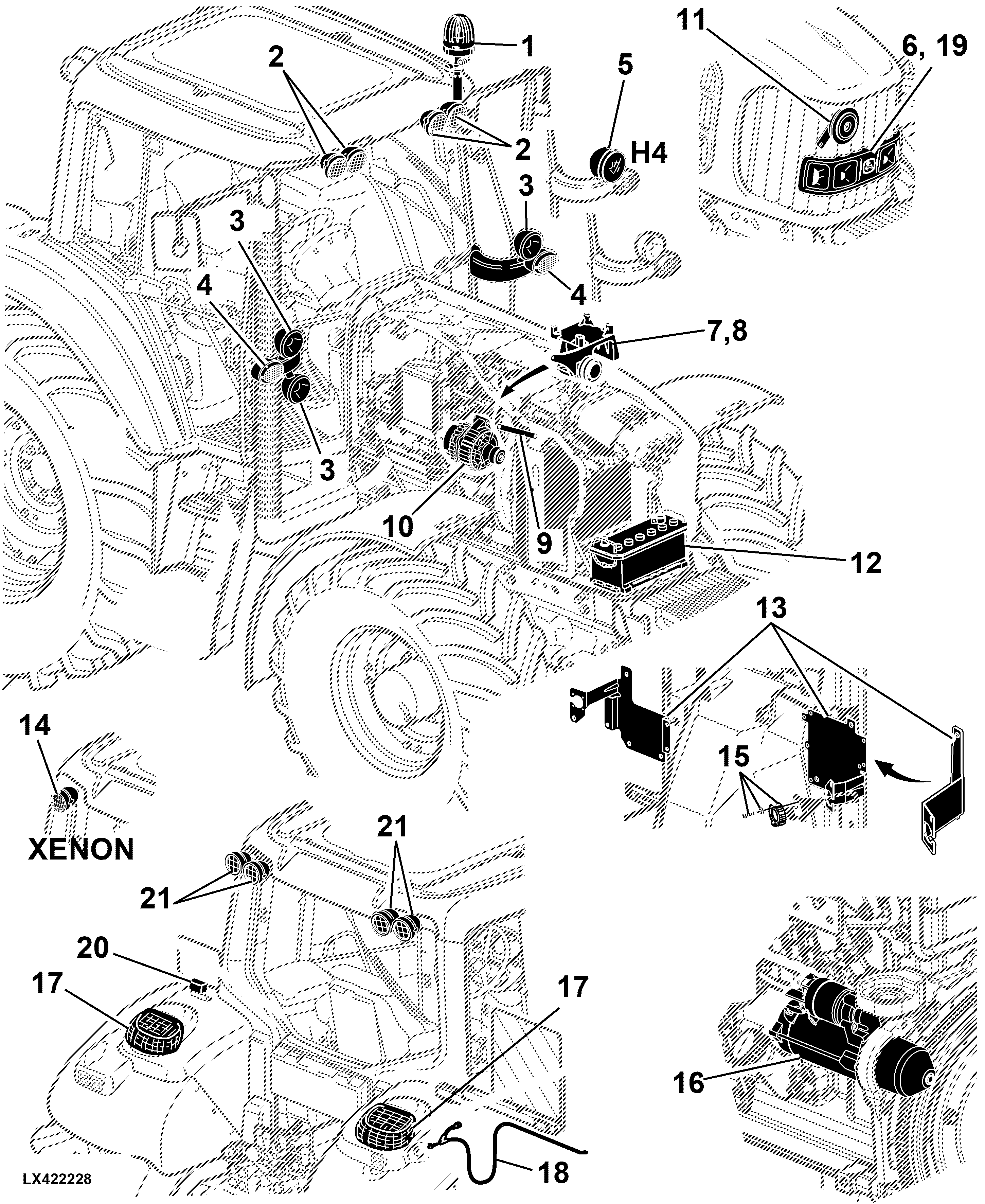 41 Electrical Components, Basic Equipment Without Wiring Harnesses