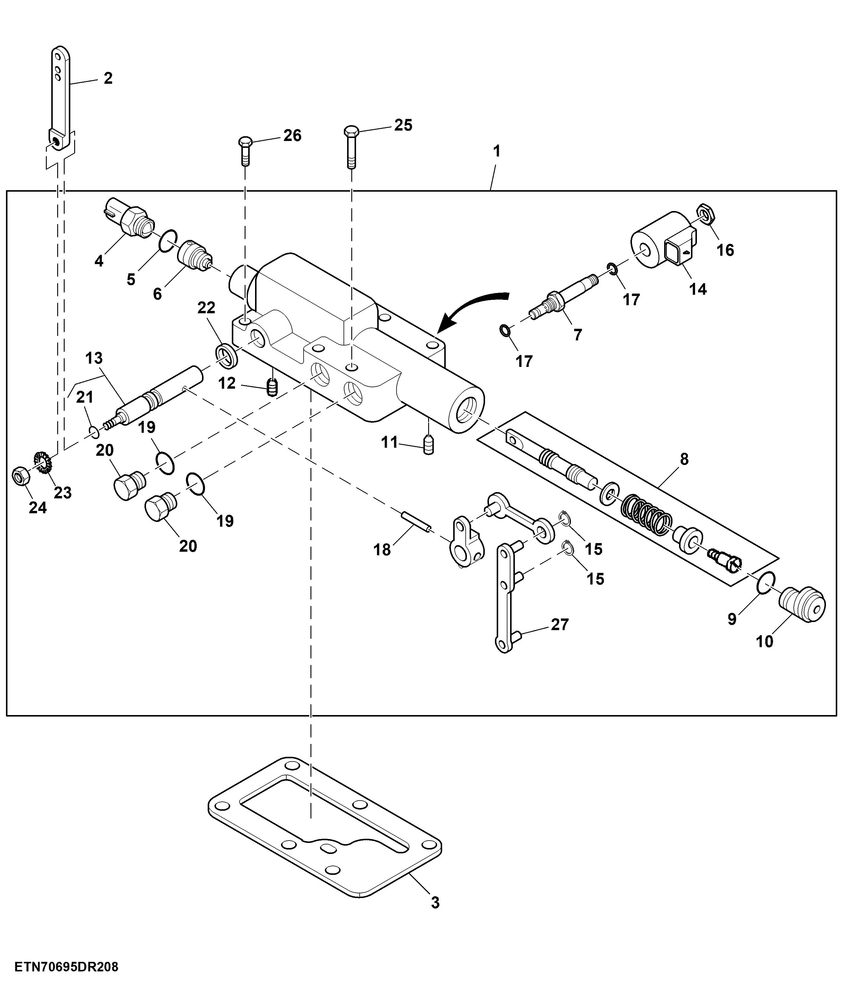 Hydrostatic Drive Displacement Control Valve