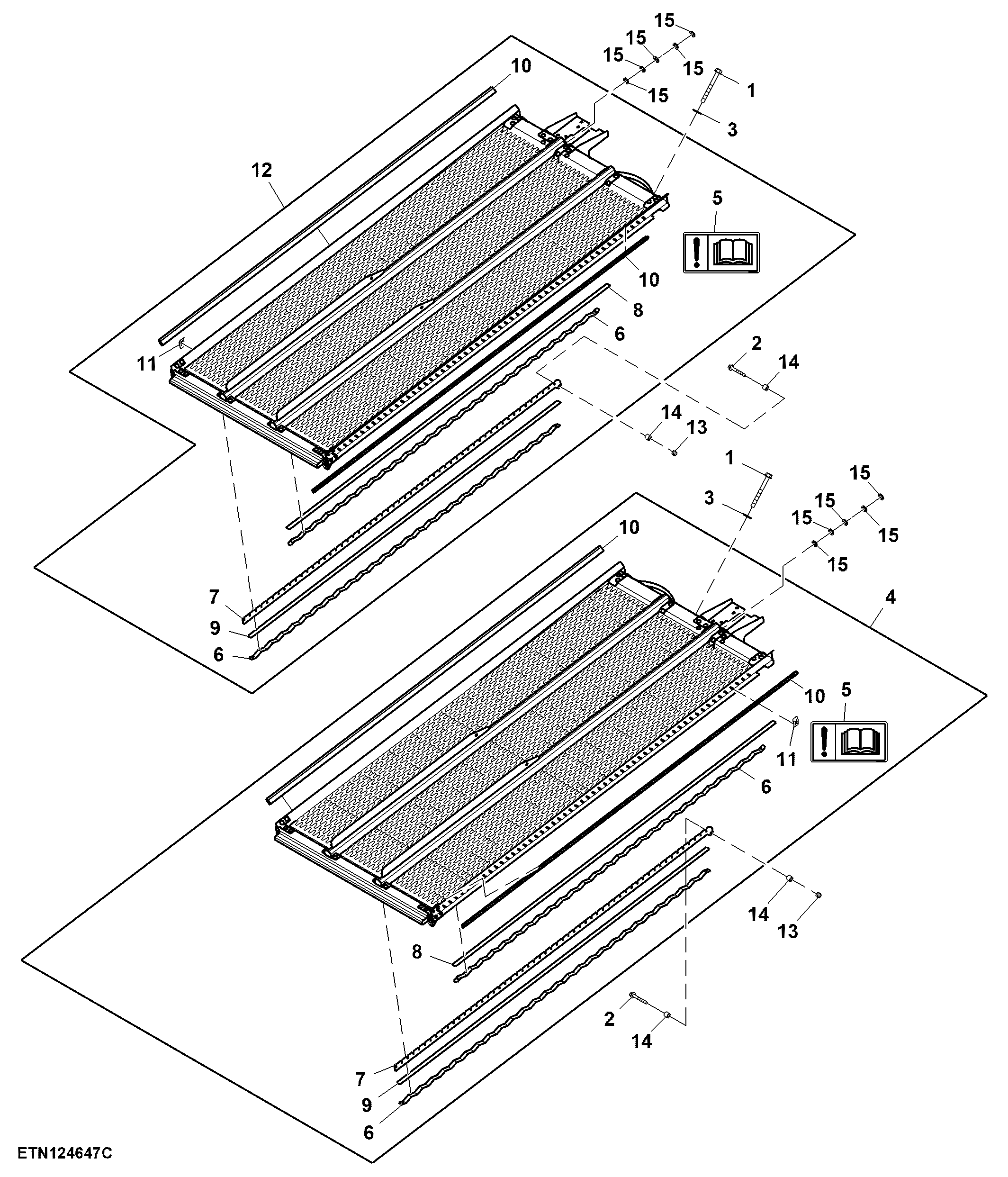 Corn Sieves, Deep Tooth, Electrically Adjustable