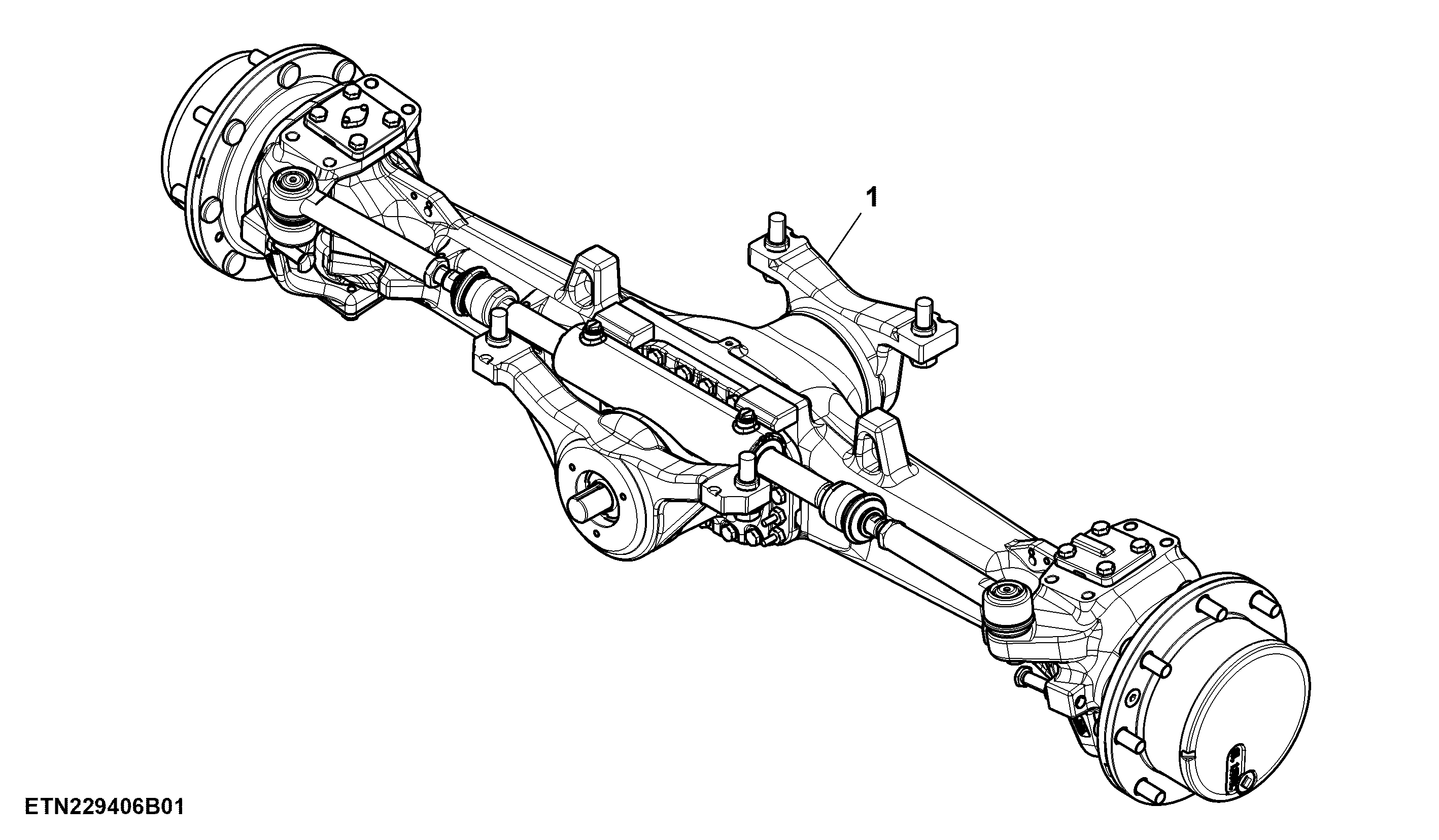 Front Axle, Standard Duty, MFWD