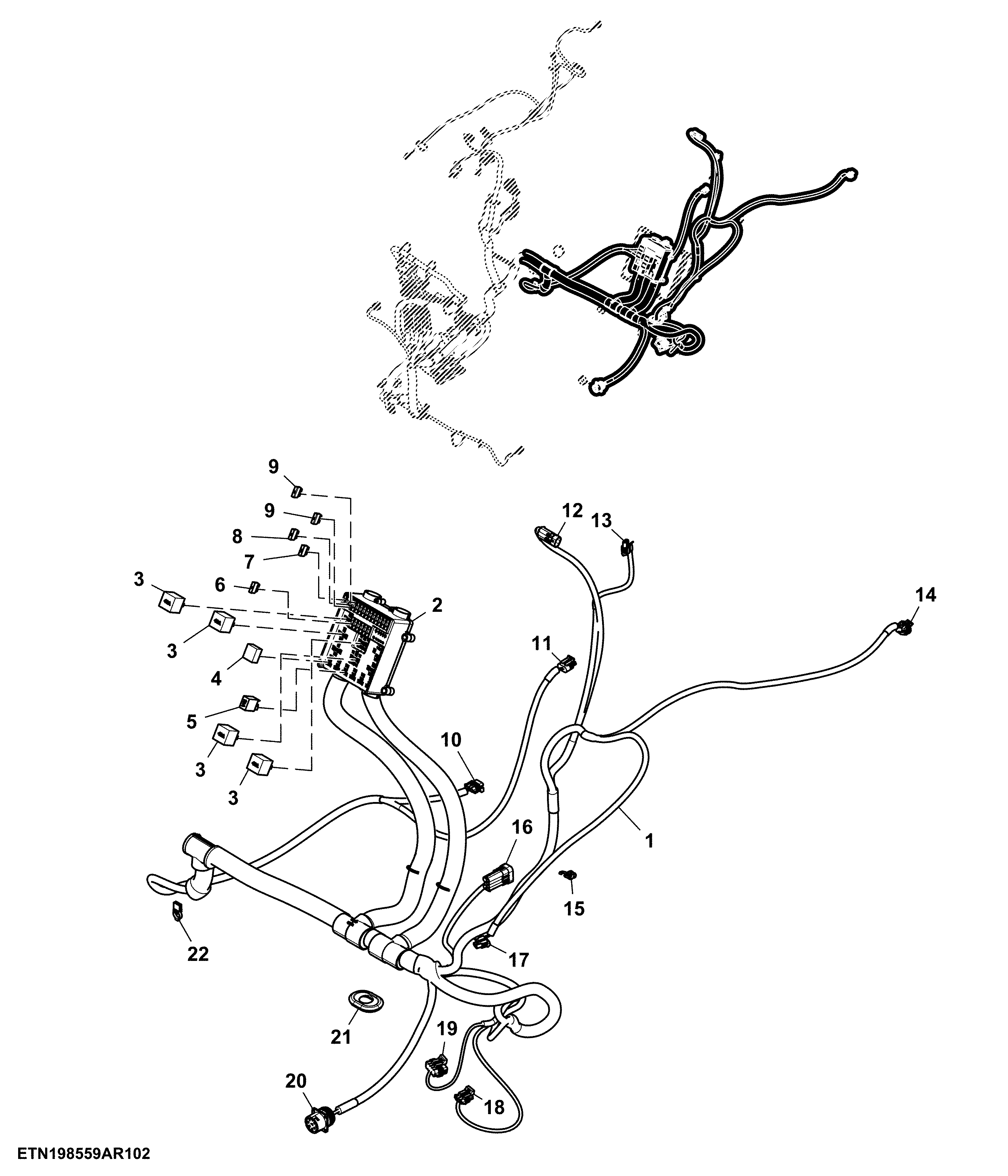 Platform Wiring Harness OOS (2/5) (010000 - )