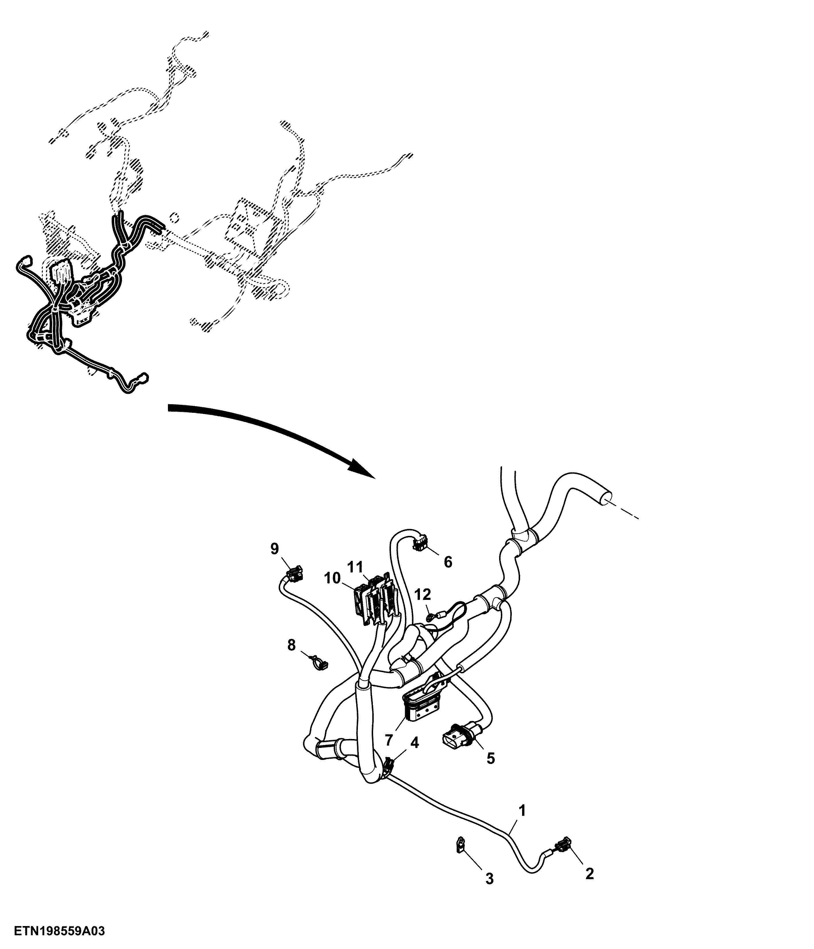 Platform Wiring Harness, OOS (3/5) (010000 - )