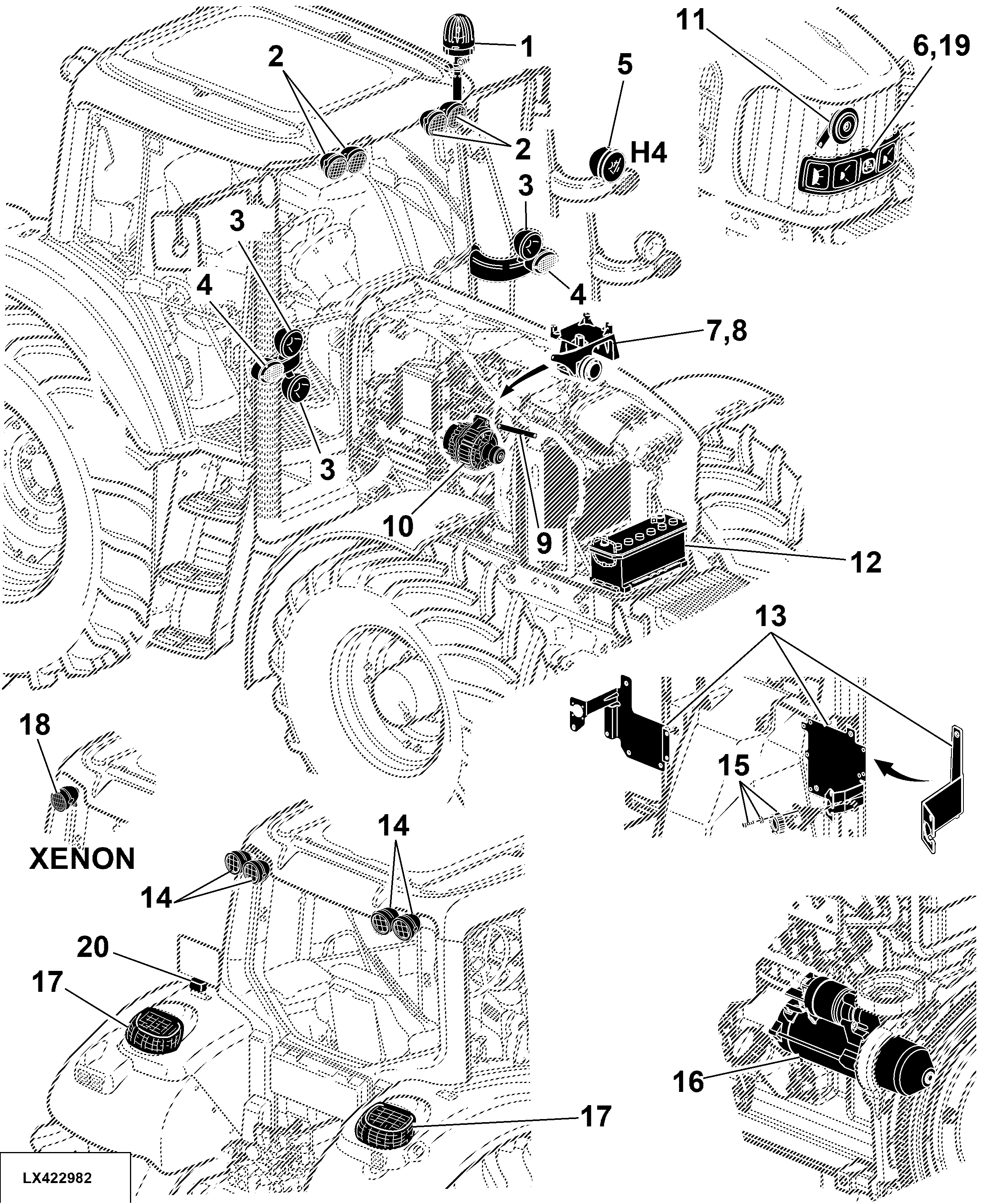 41 Electrical Components, Basic Equipment Without Wiring Harnesses