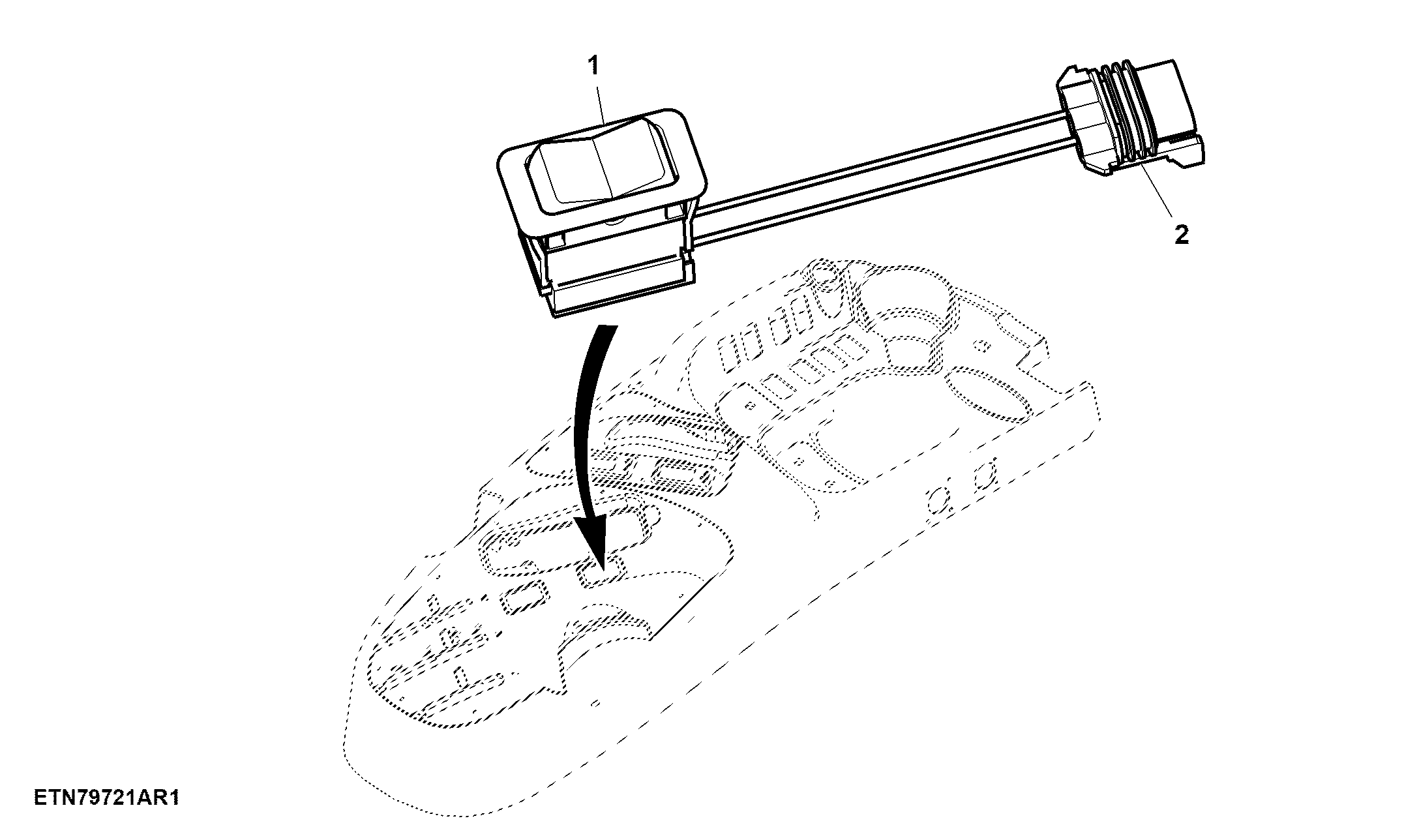 MFWD Switch, 2 Position, Cab, PowrReverser™ Plus