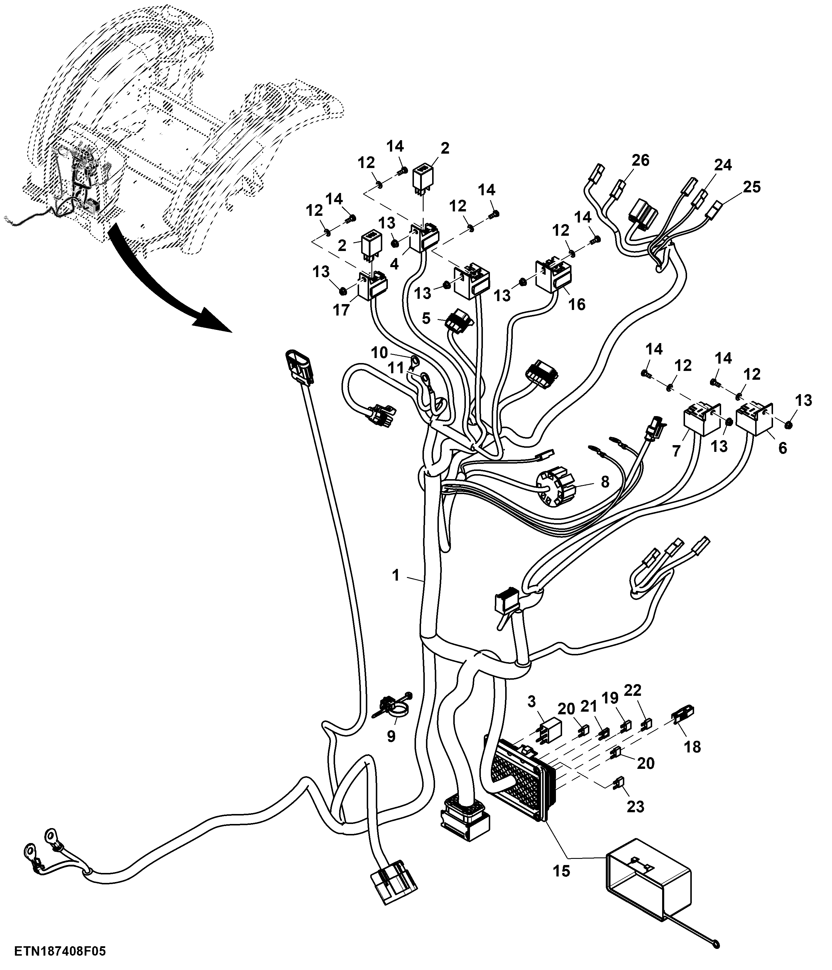 Console Wiring Harness Connectors (2/2), SyncShuttle™