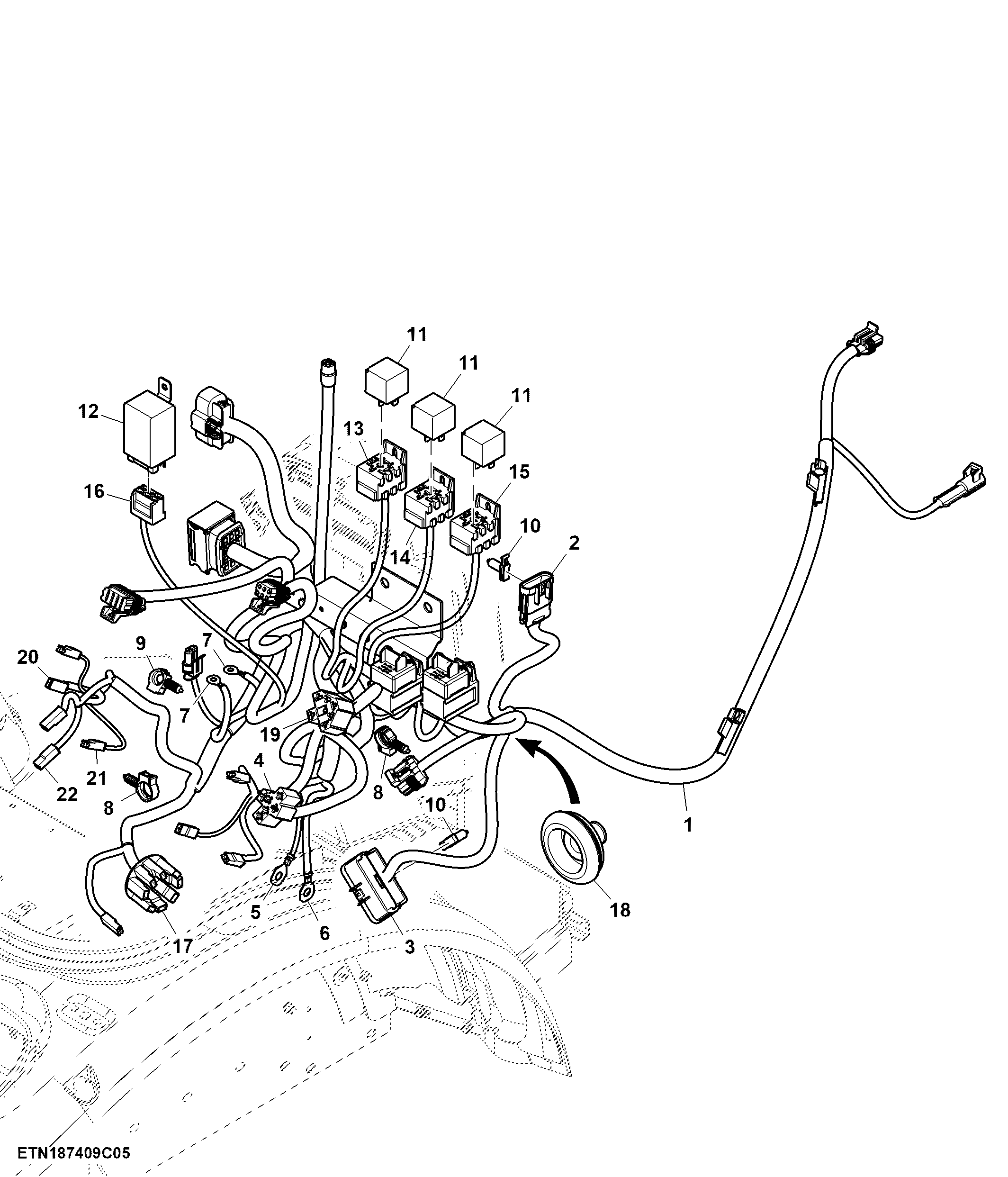 Console Wiring Harness Connectors (2/2), SyncShuttle™
