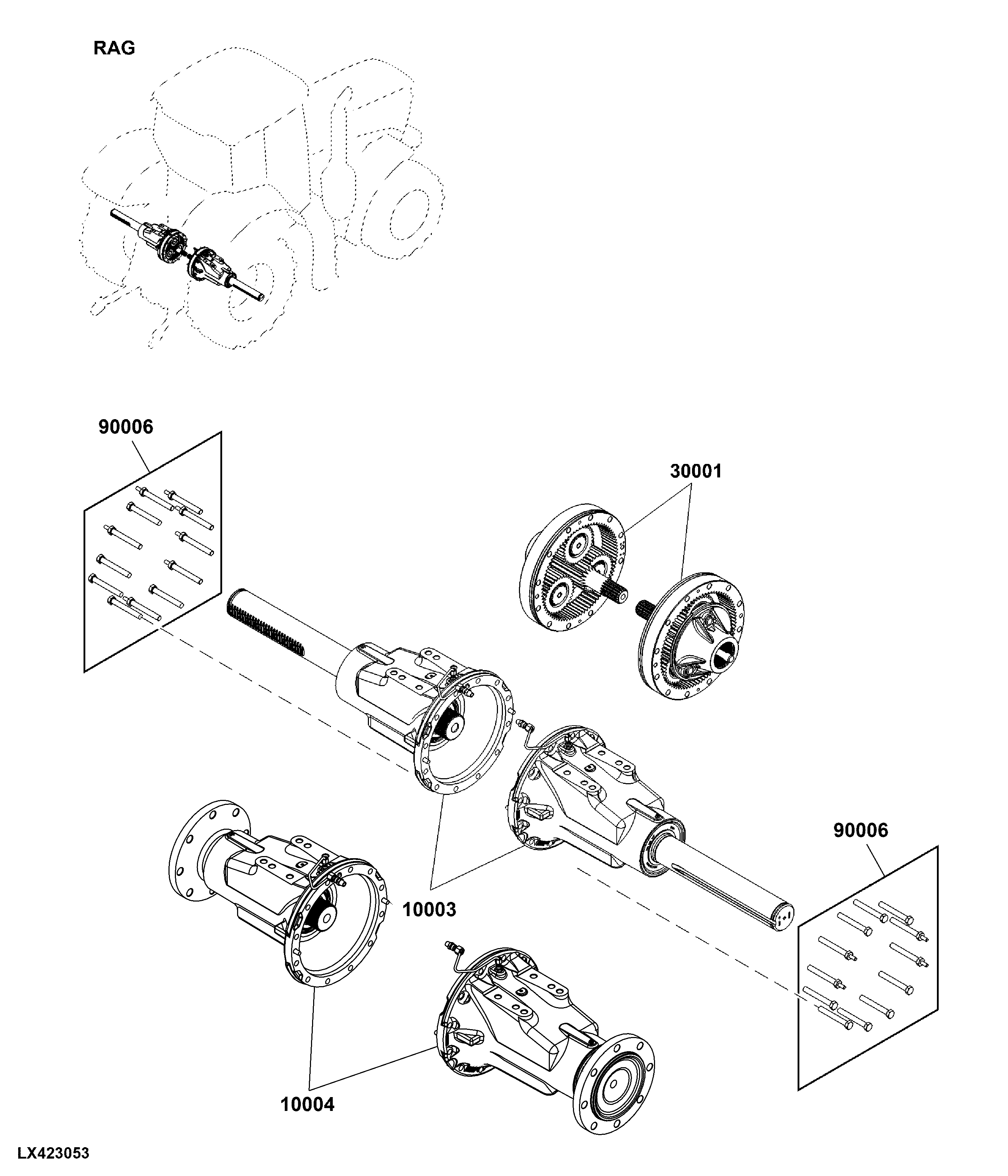 RAG Axle Assemblies, Rear