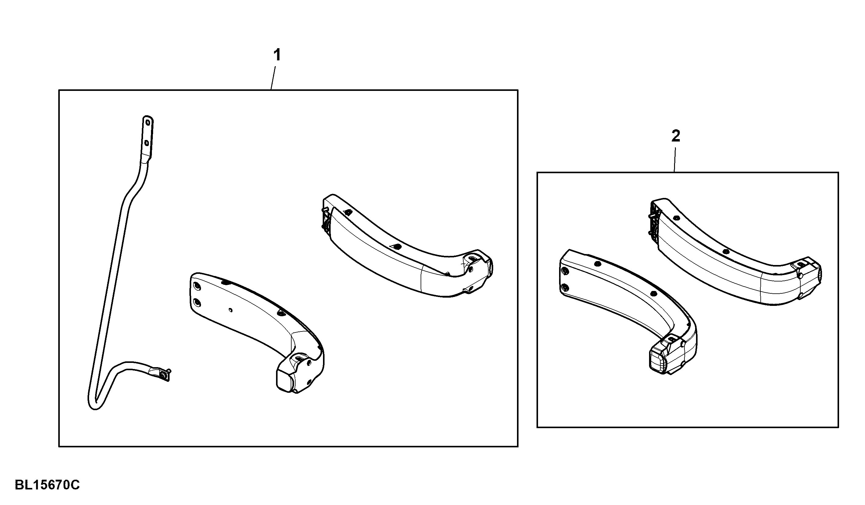 Attachment, Bracket, Turn Signal Lights / Position Lights, Handle, Cab Front