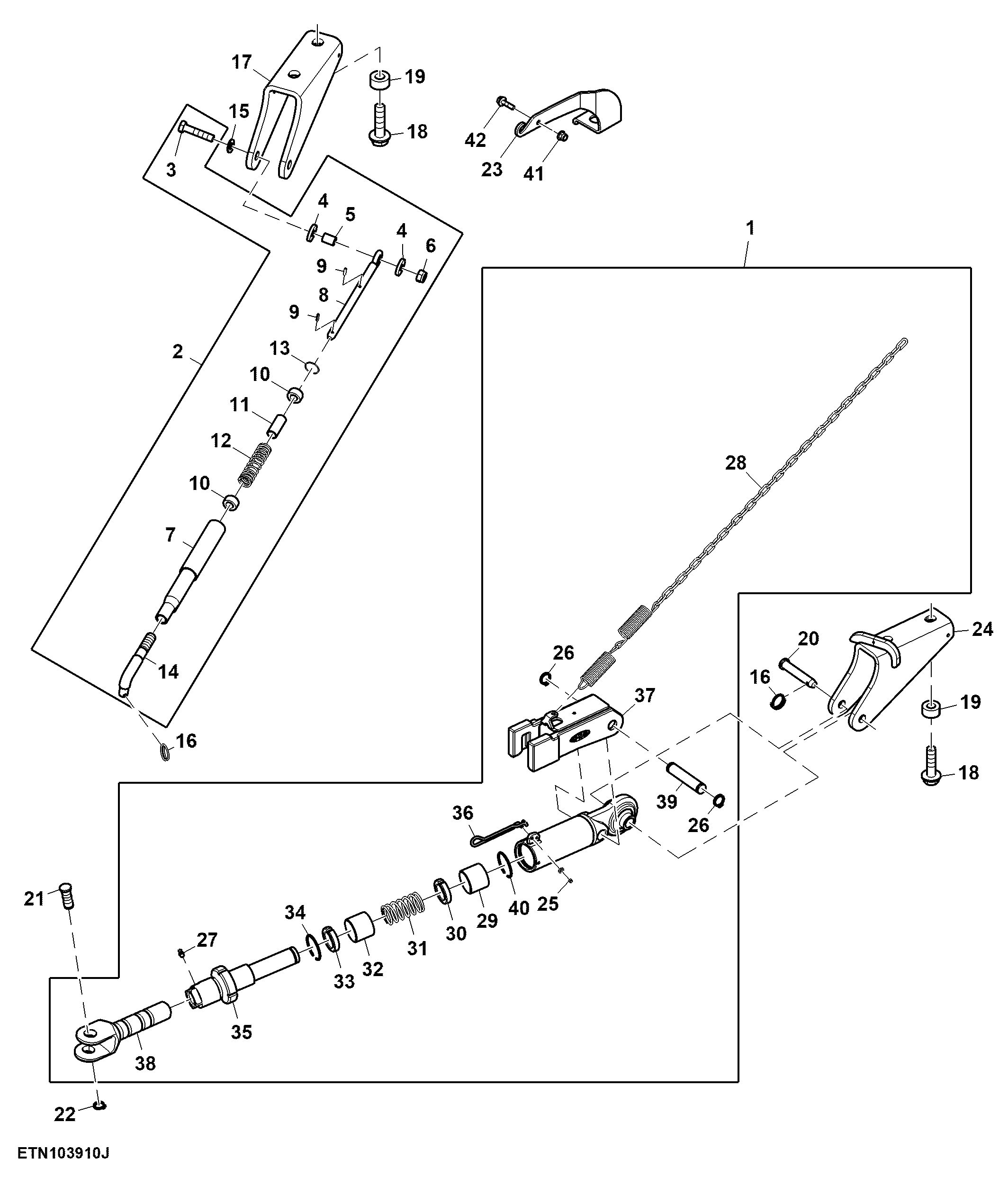 Stabilizer Bar, Automatic, W/ Cab Suspension