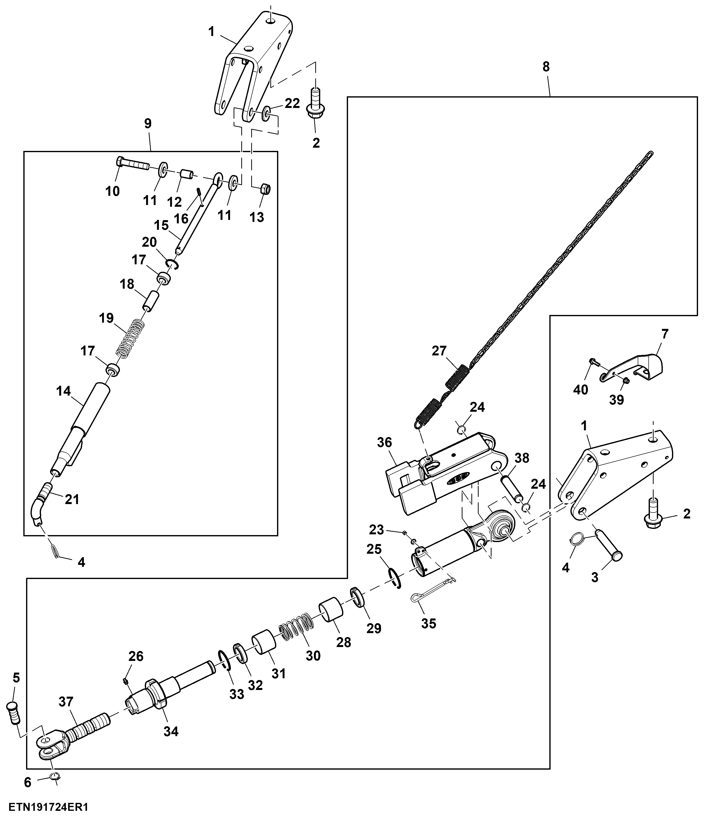 Stabilizer Bar, Automatic, W/ Cab Suspension