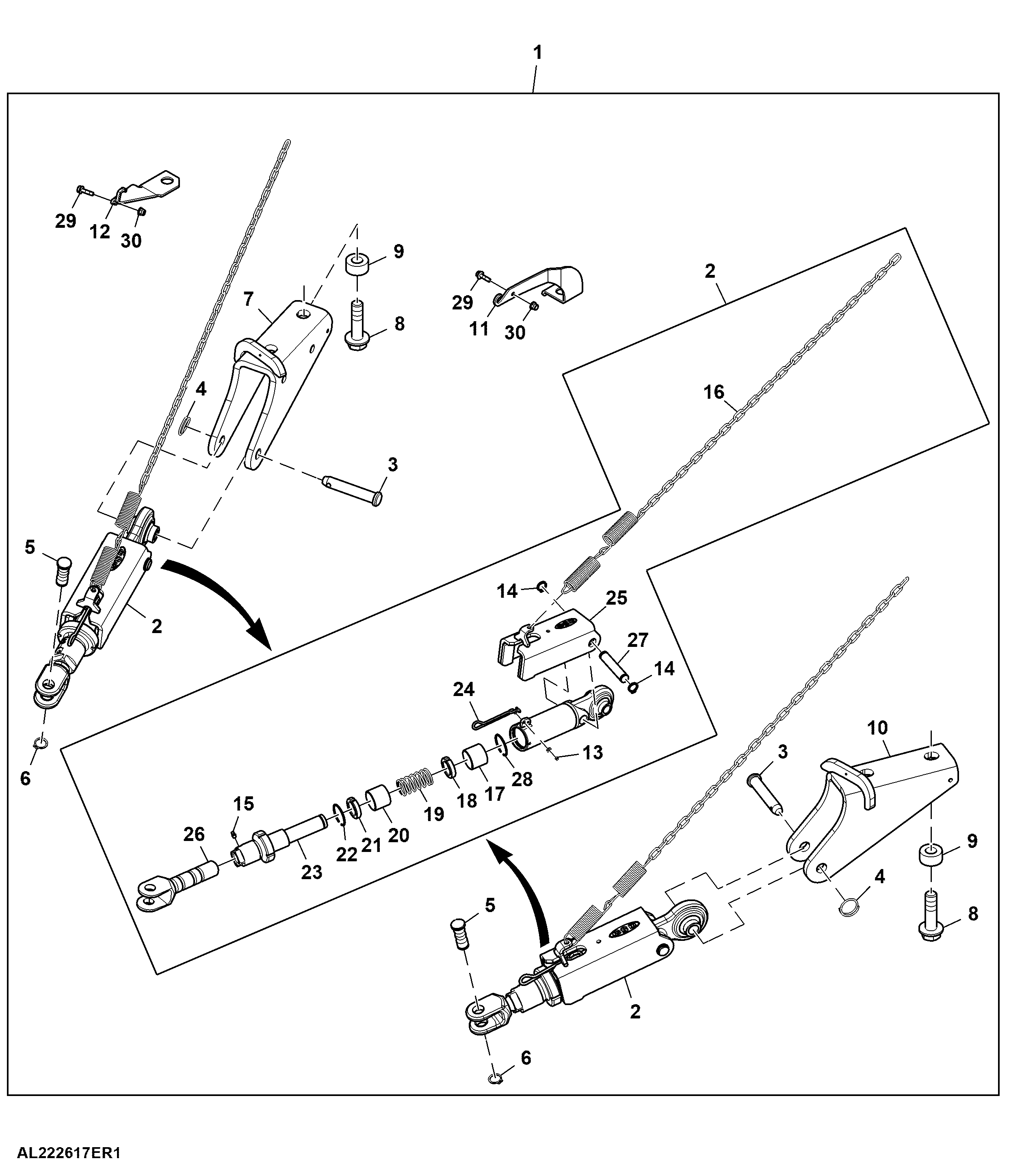 Stabilizer Bar, Automatic, Heavy Duty, Attachment
