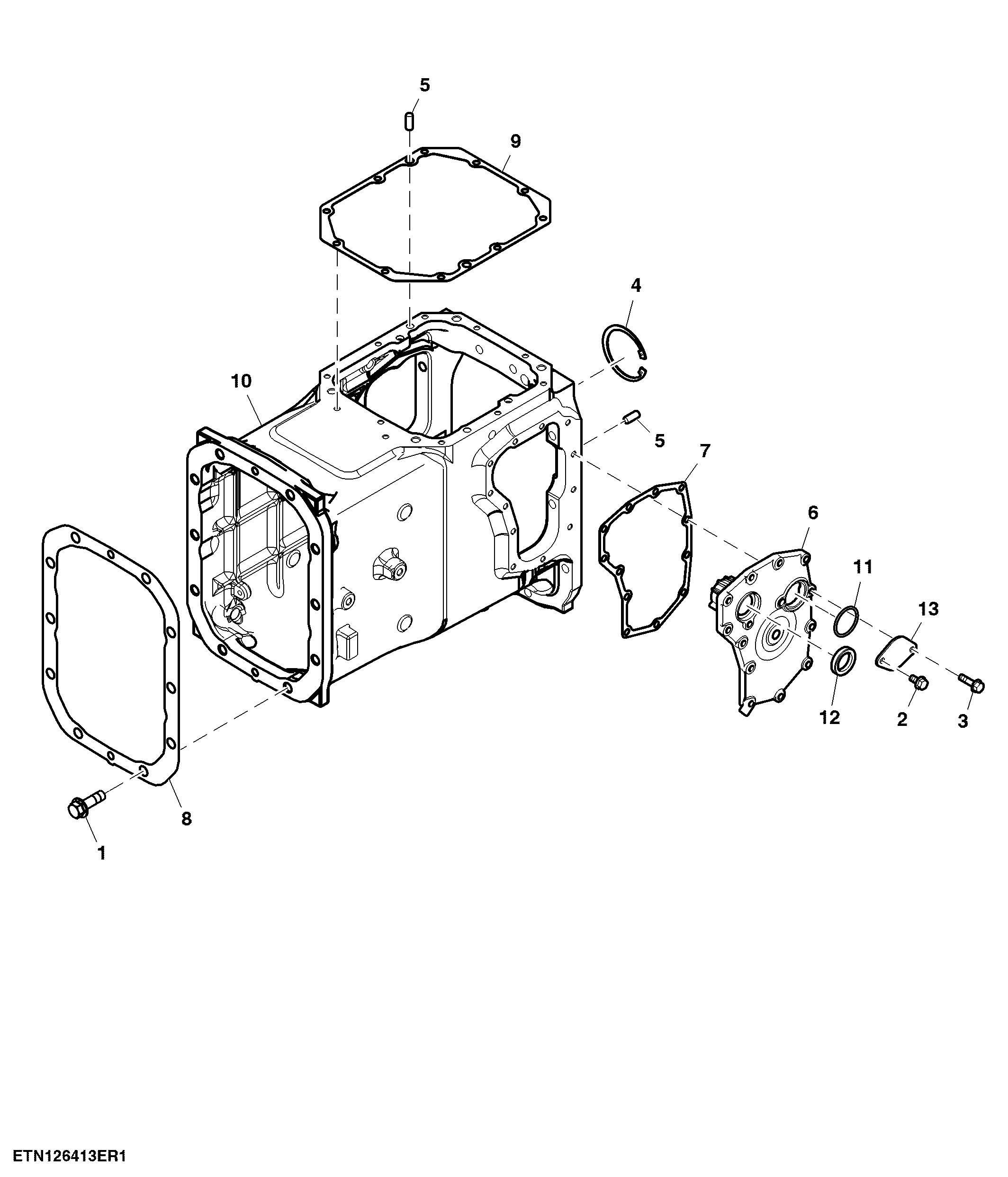 Transmission Case, Handbrake W/ Park, SyncShuttle™