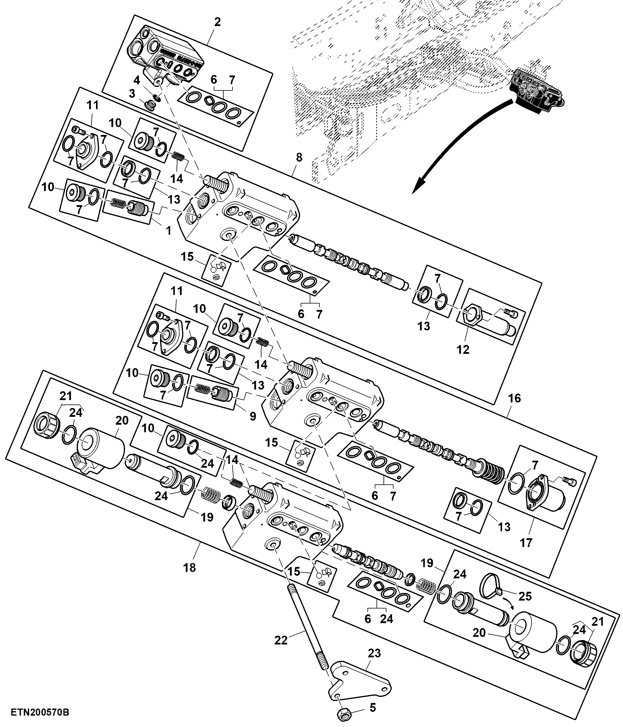 Mechanical Midstack SCV, W/ 3 Functions (673929 - 977138)