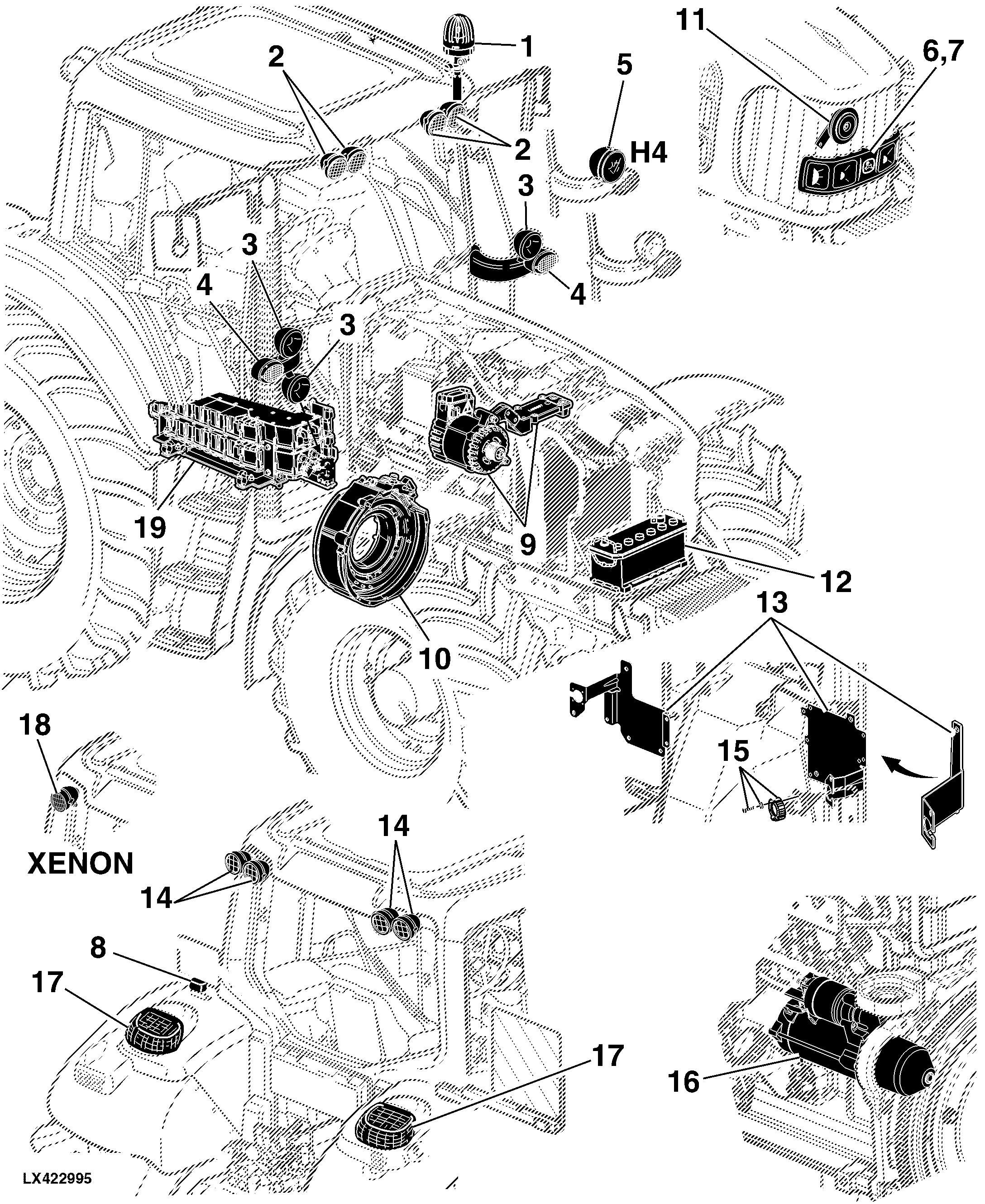 41 Electrical Components, Basic Equipment Without Wiring Harnesses