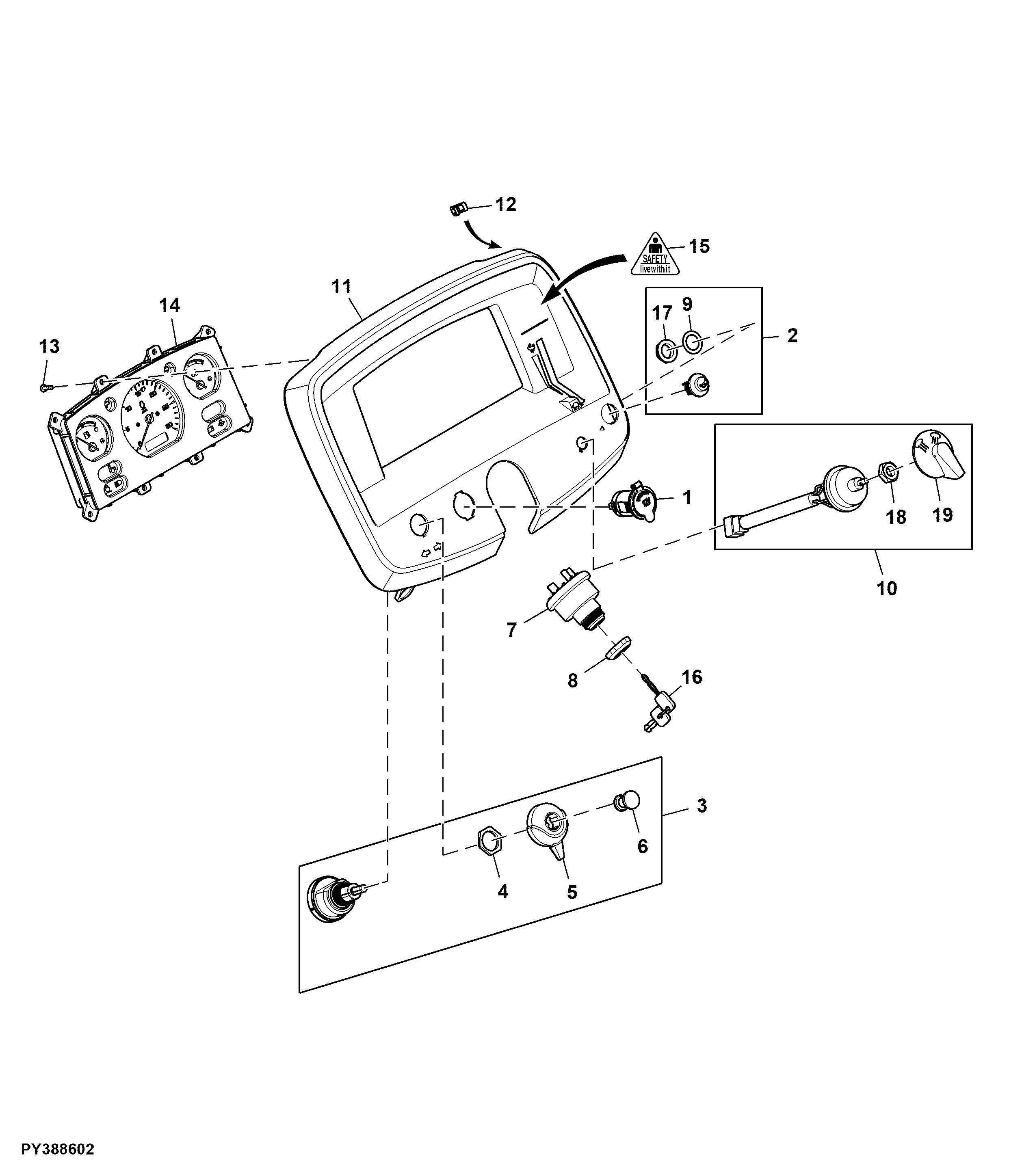 Instrument Cluster, Non Telematics ( - 092616)