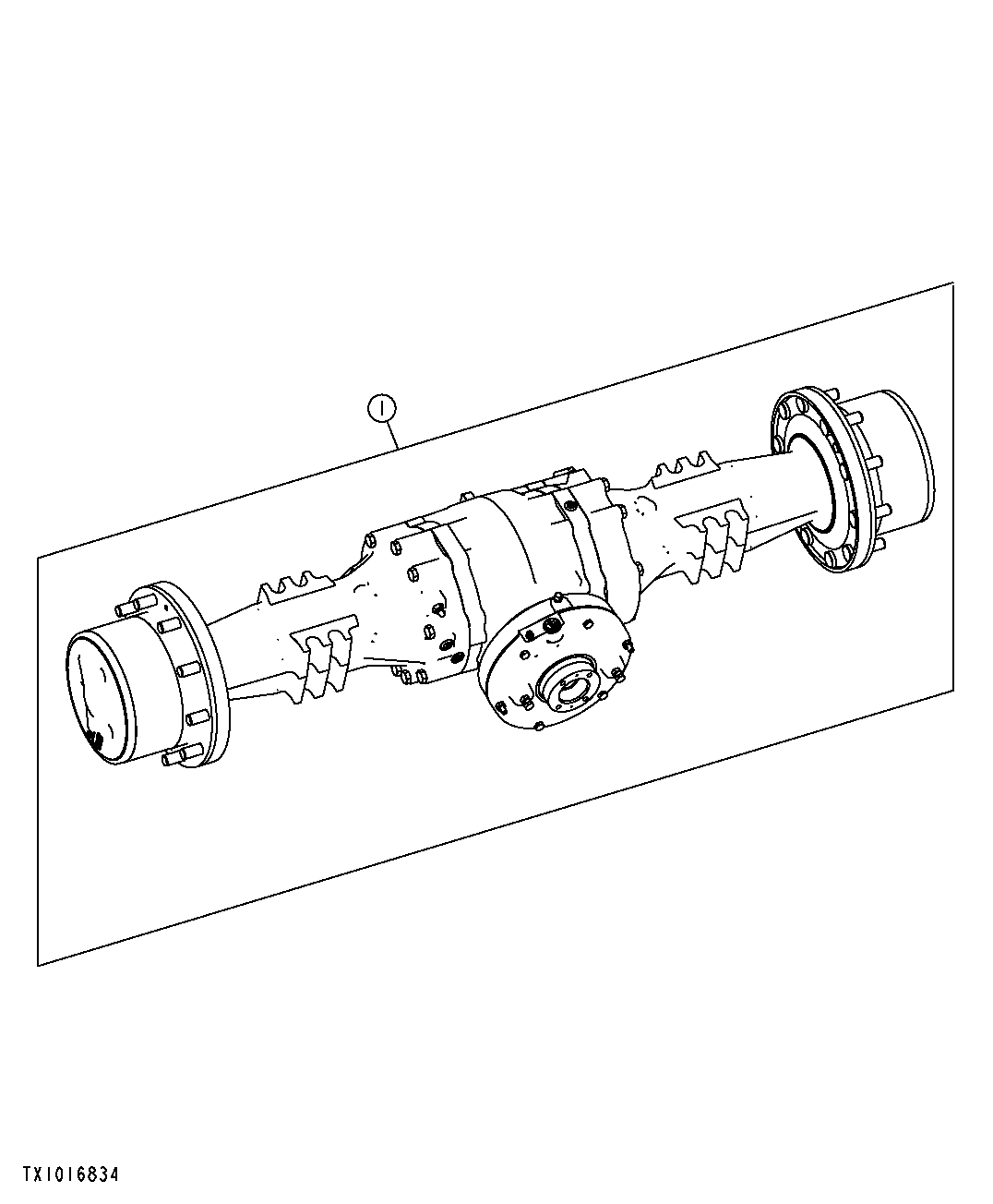 Complete Rear Axle and Differential Assembly