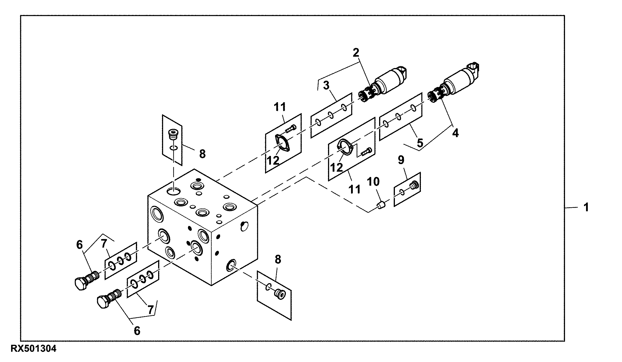 Trailer Brake Valve, W/ Pre Brake (802001 - )