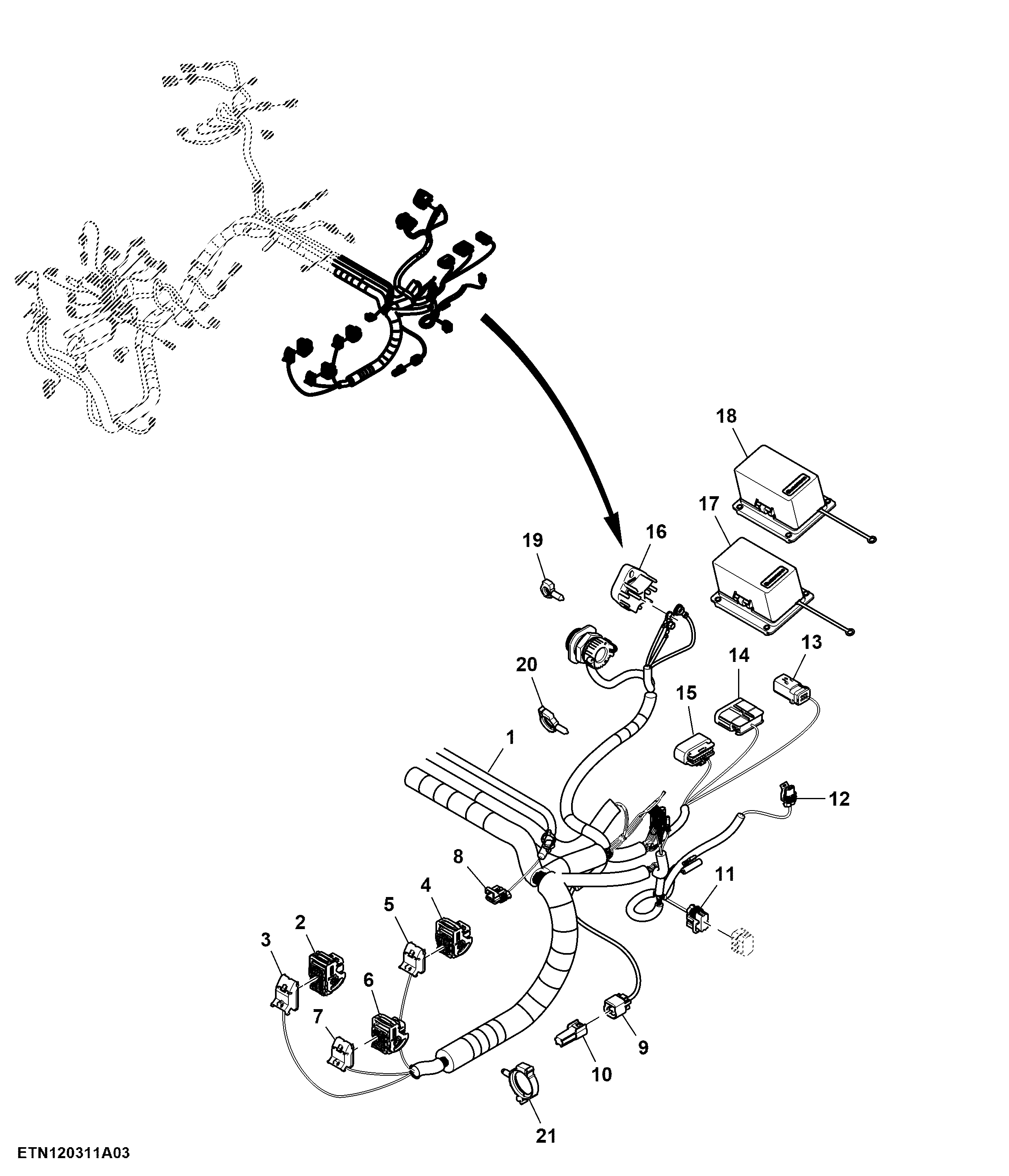 Chassis Wiring Harness, PowerTech™ Mechanical, OOS (4/4)