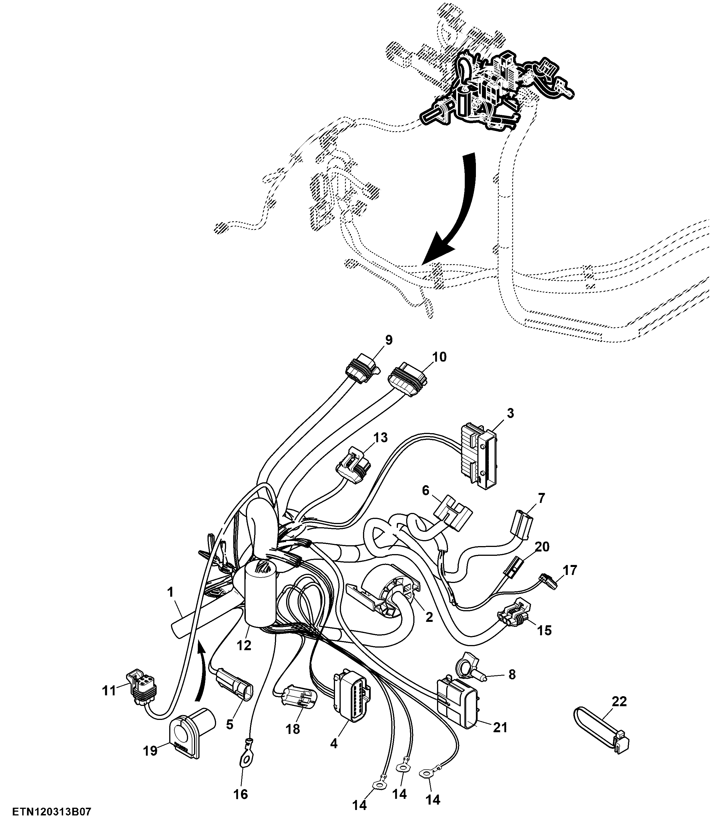 Cab Wiring Harness, PowerTech™ Electronic (7/7)