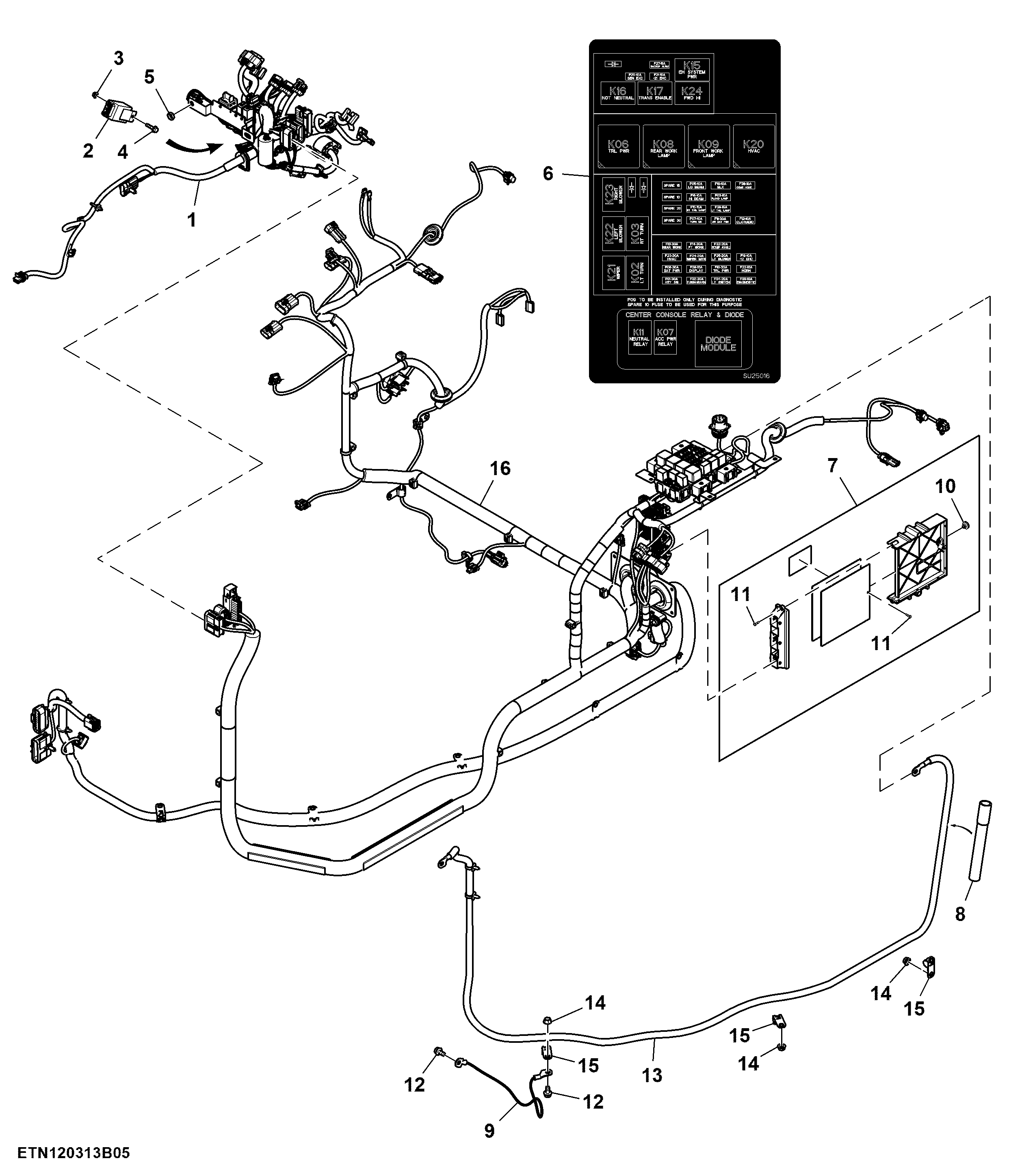 Cab Wiring Harness, PowerTech™ Electronic (5/7)