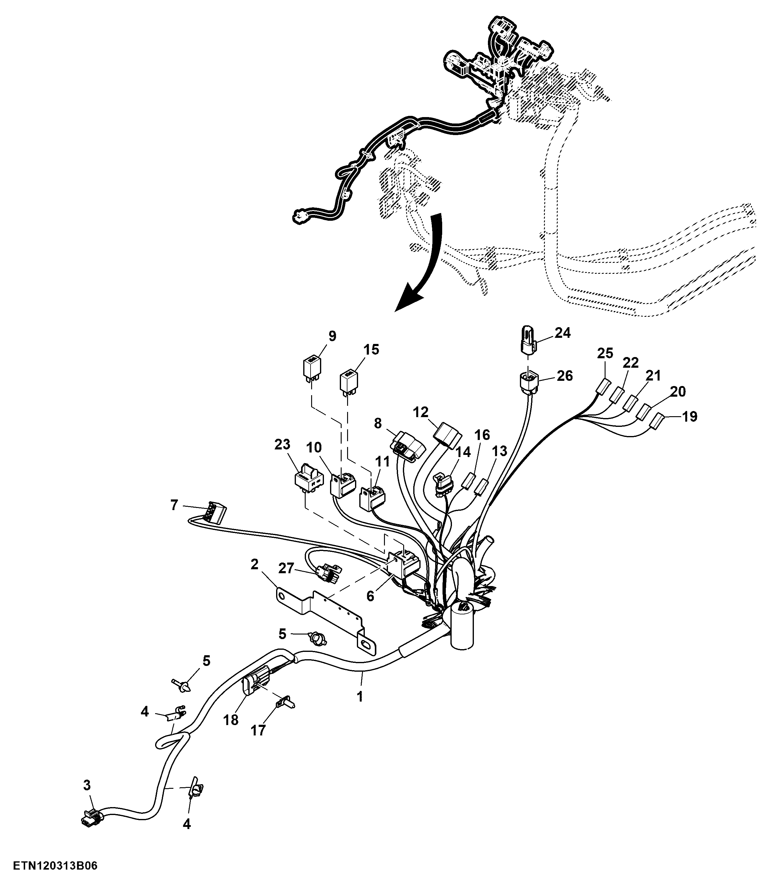 Cab Wiring Harness, PowerTech™ Electronic (6/7)