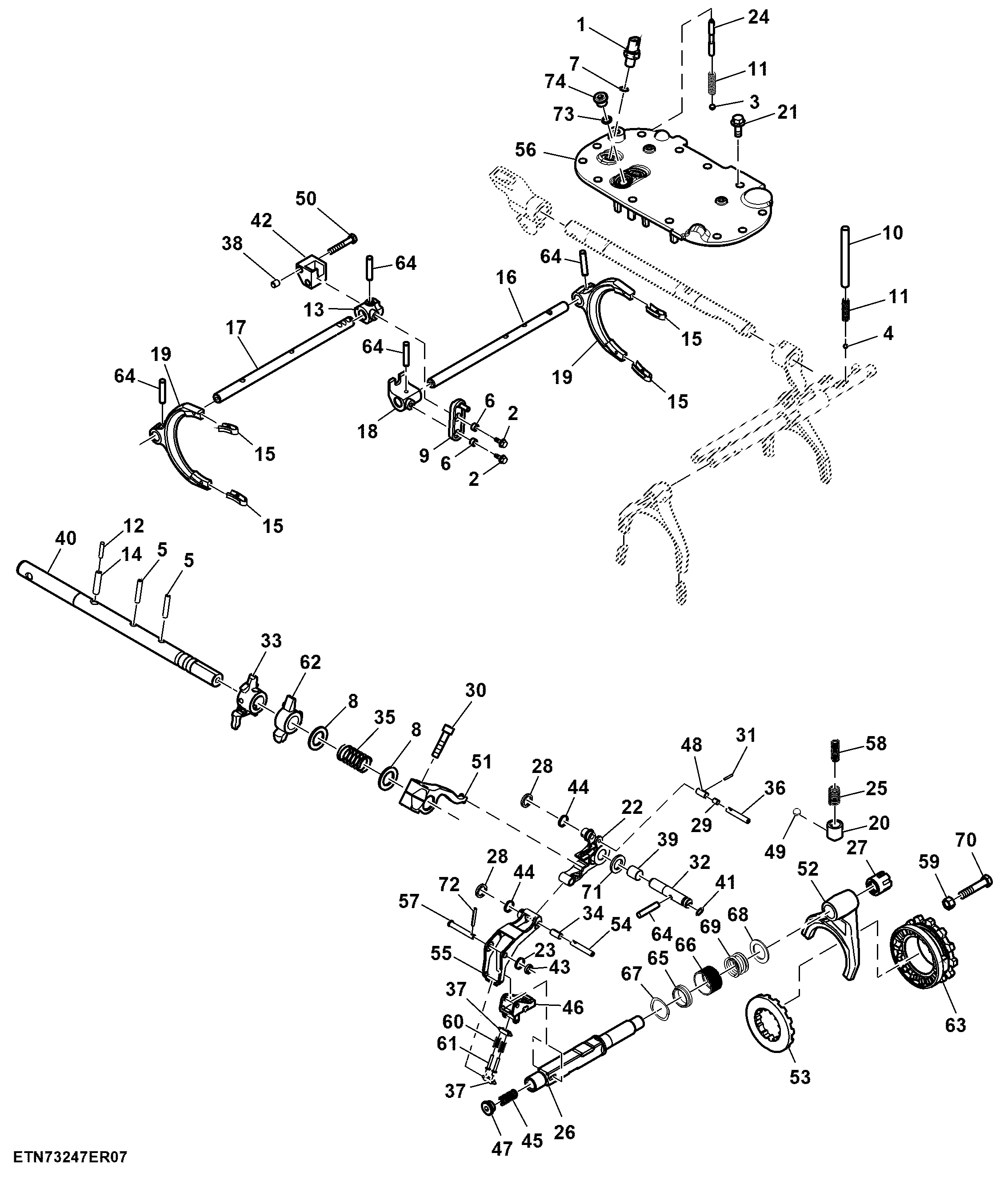 Gear Shifter, Speed, SyncShuttle™ Plus (316084 - )