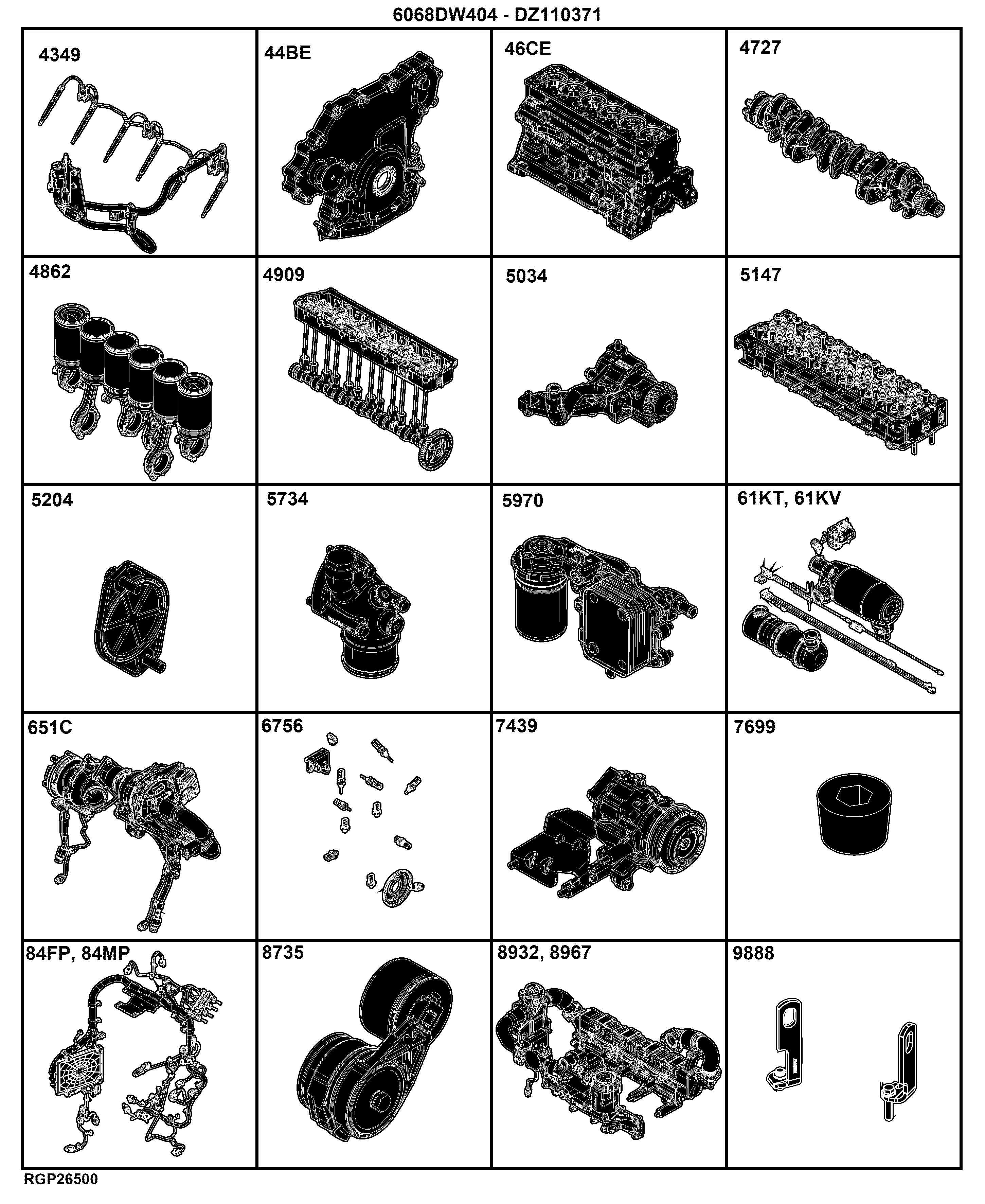 04B Engine 6068DW404-DZ110371