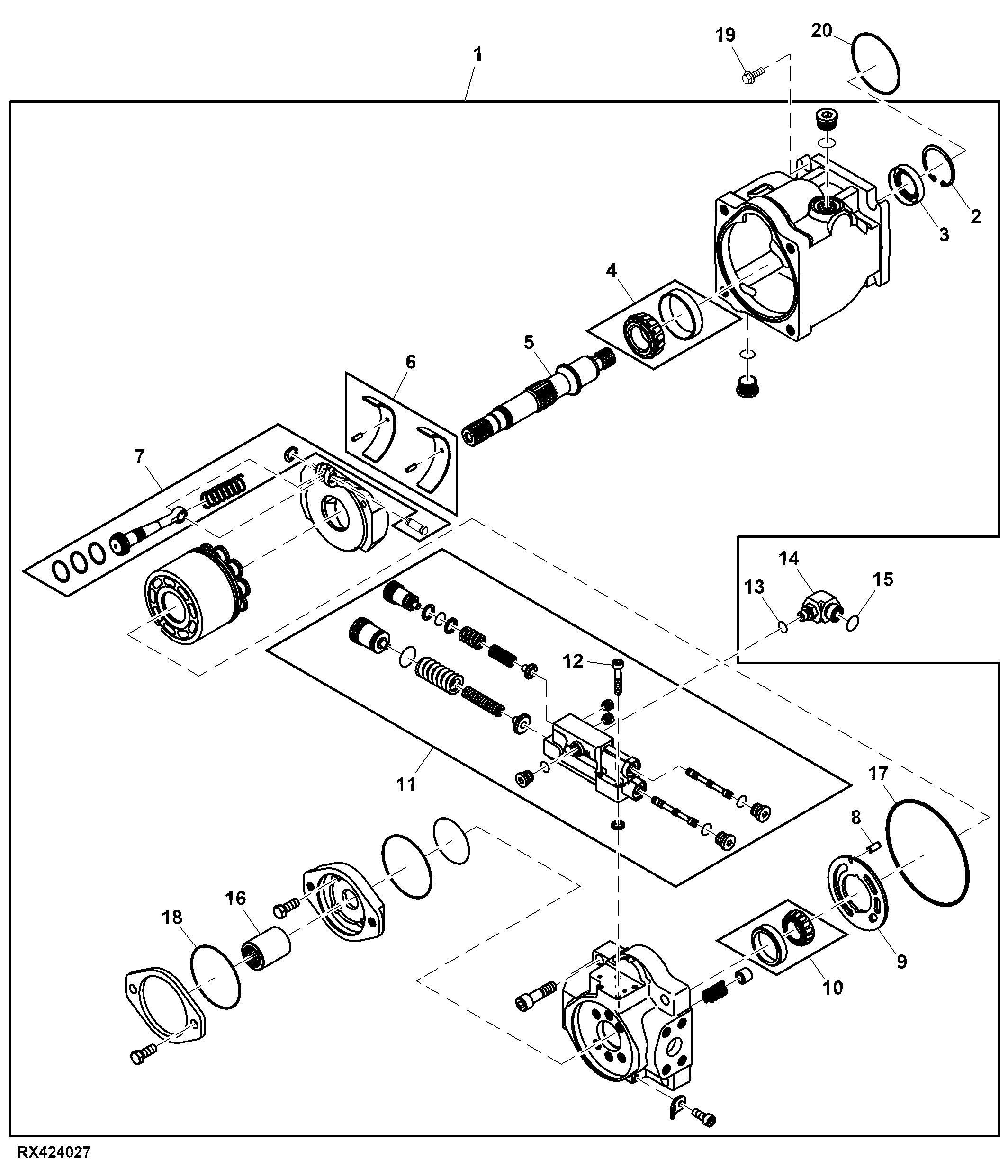 Hydraulic Pump, 75cc, 75GPM High Flow Hydraulic System W/ 43GPM Flow