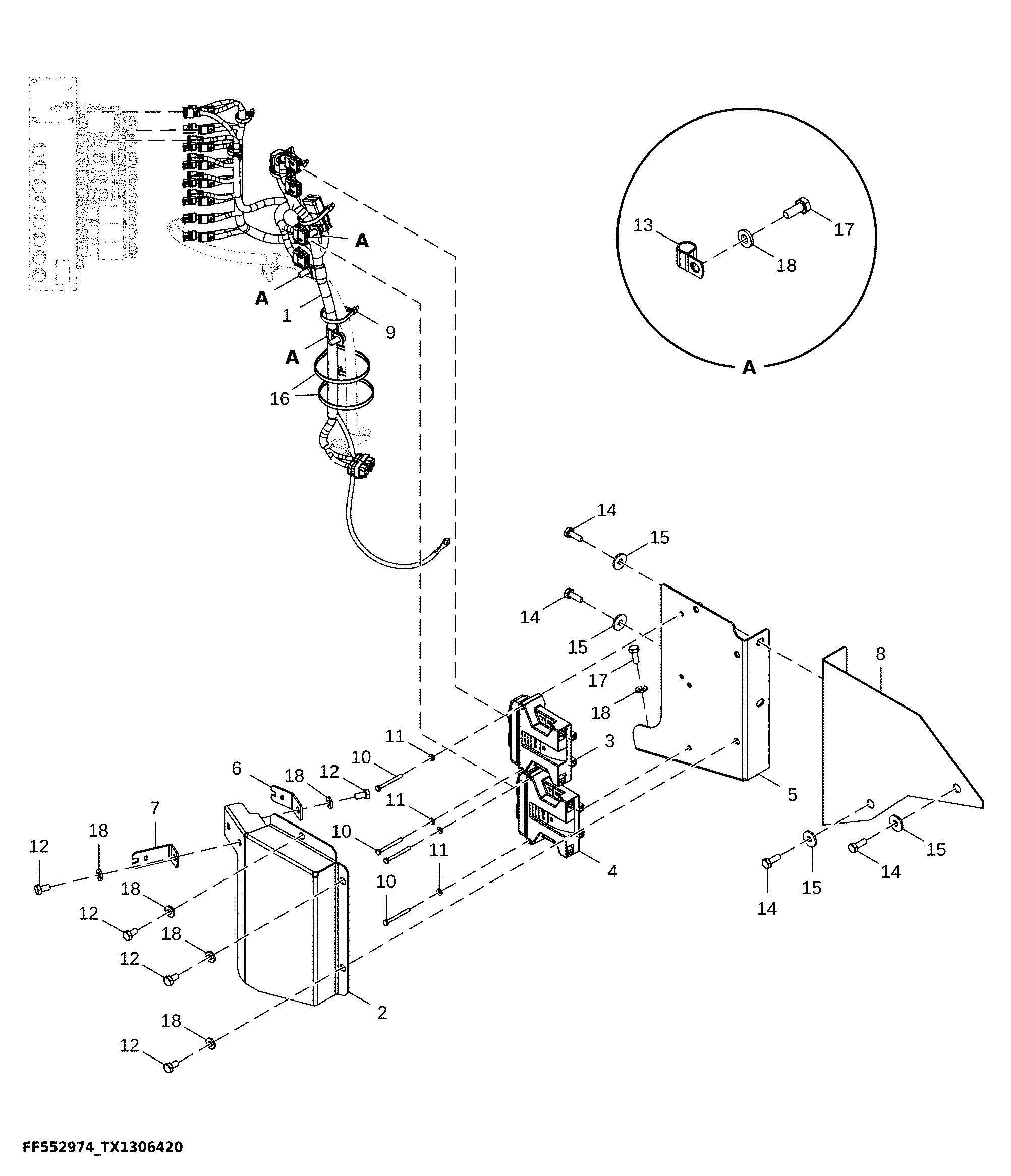Machine Control Controller, Protection Controller, and Interface Wiring Harness (814997 - )