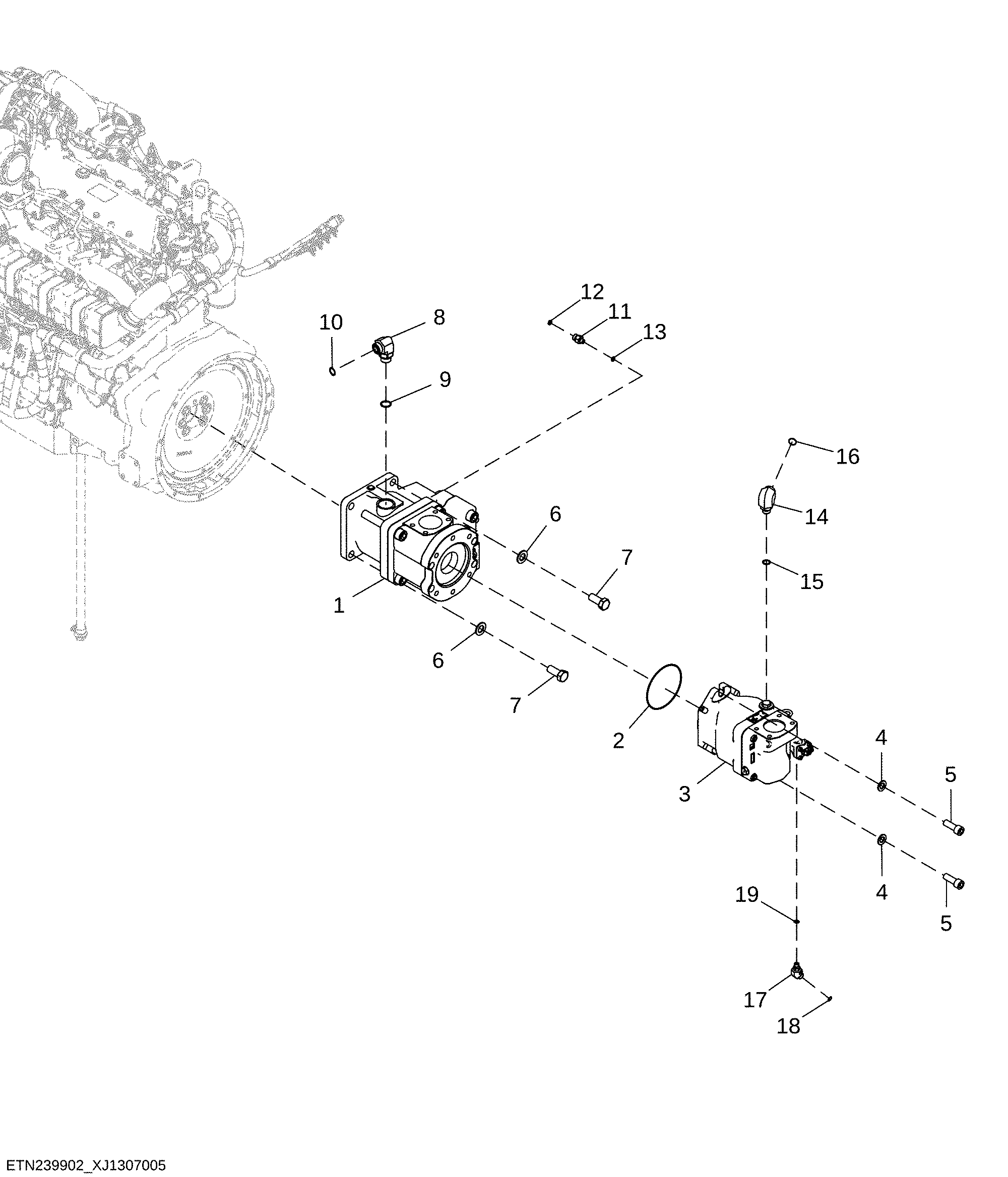 Hydraulic Pumps, Two Pump, Delimber (394056 - )