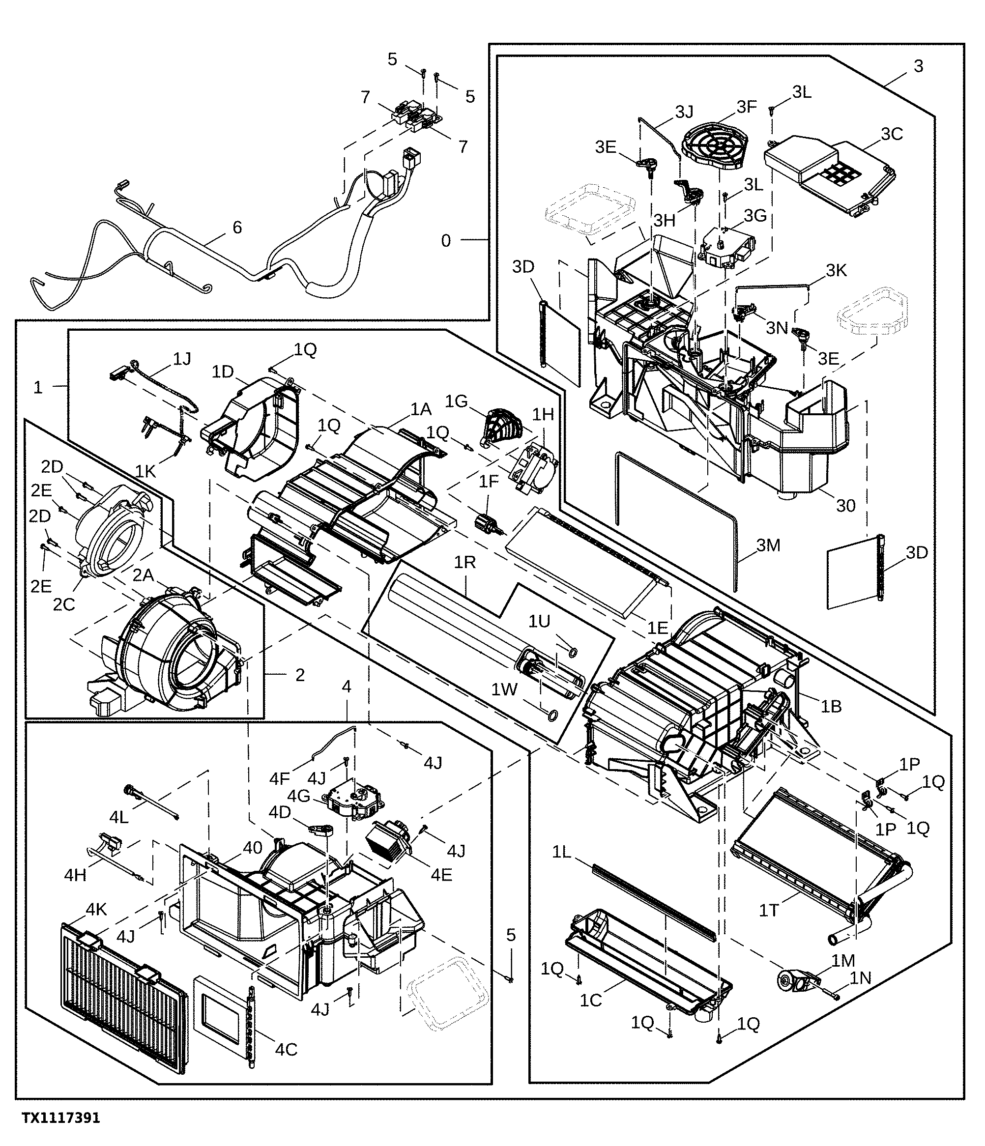Air Conditioner (A/C) and Heater Components