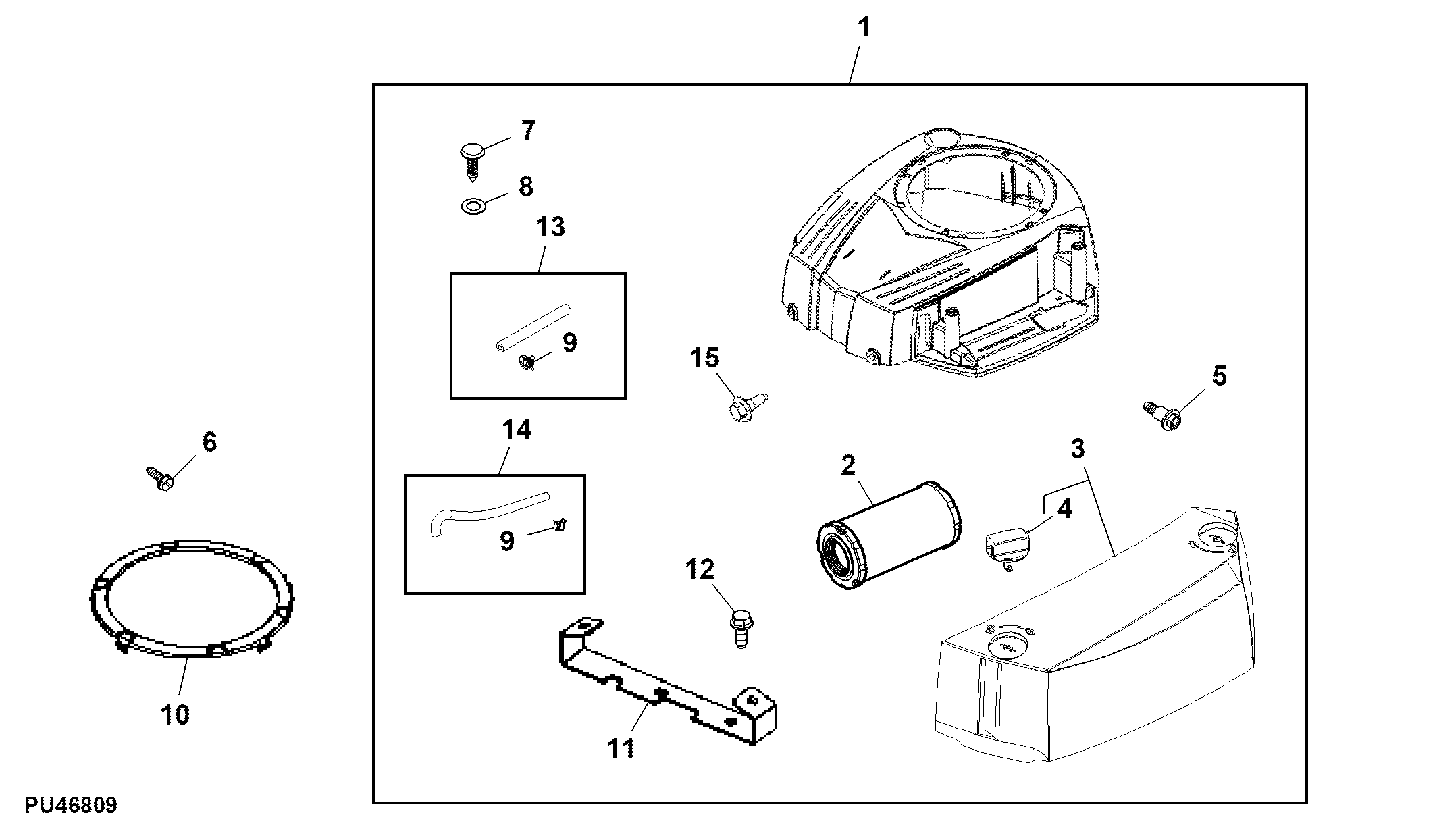 Air Filter, Blower Housing and Engine Shrouds