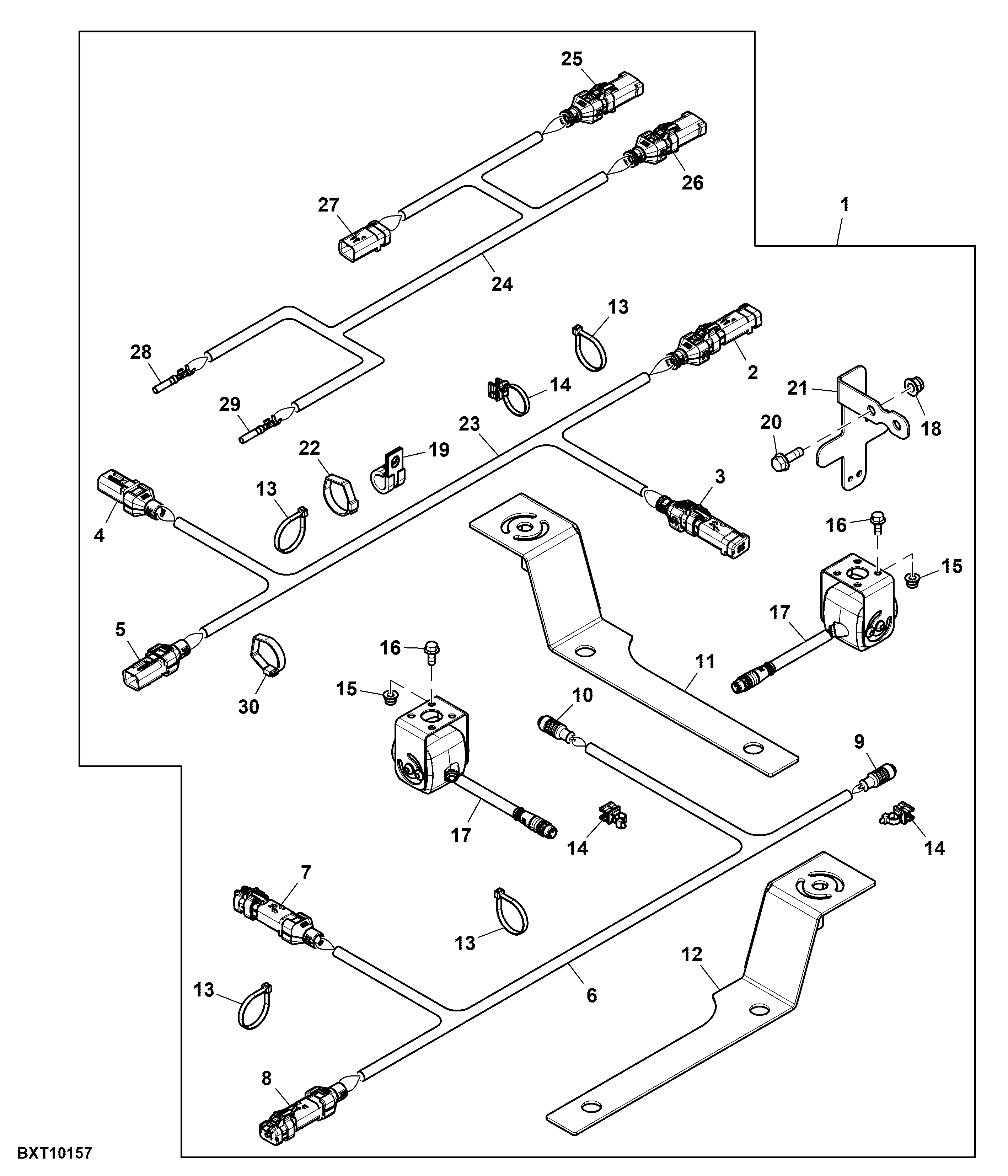 Wiring Harness, Elevator Television Camera, Attachment