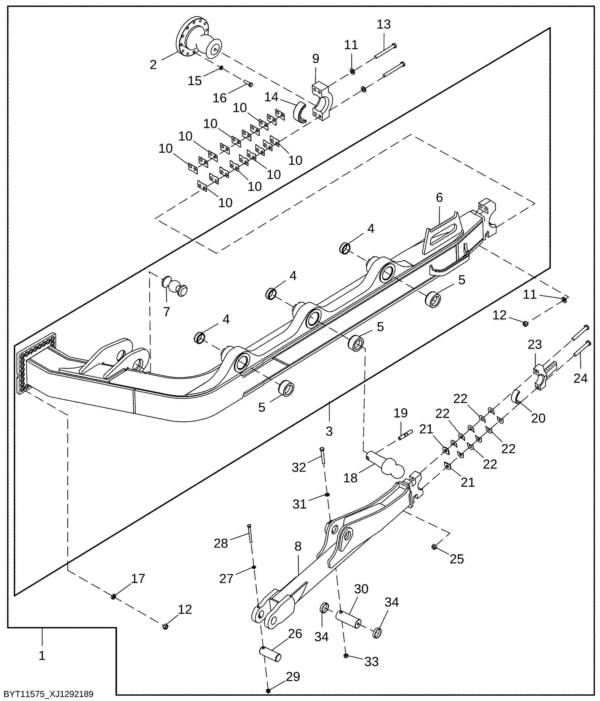Push Beam, Mechanical Angle Blade Field Kit, Artic, LH