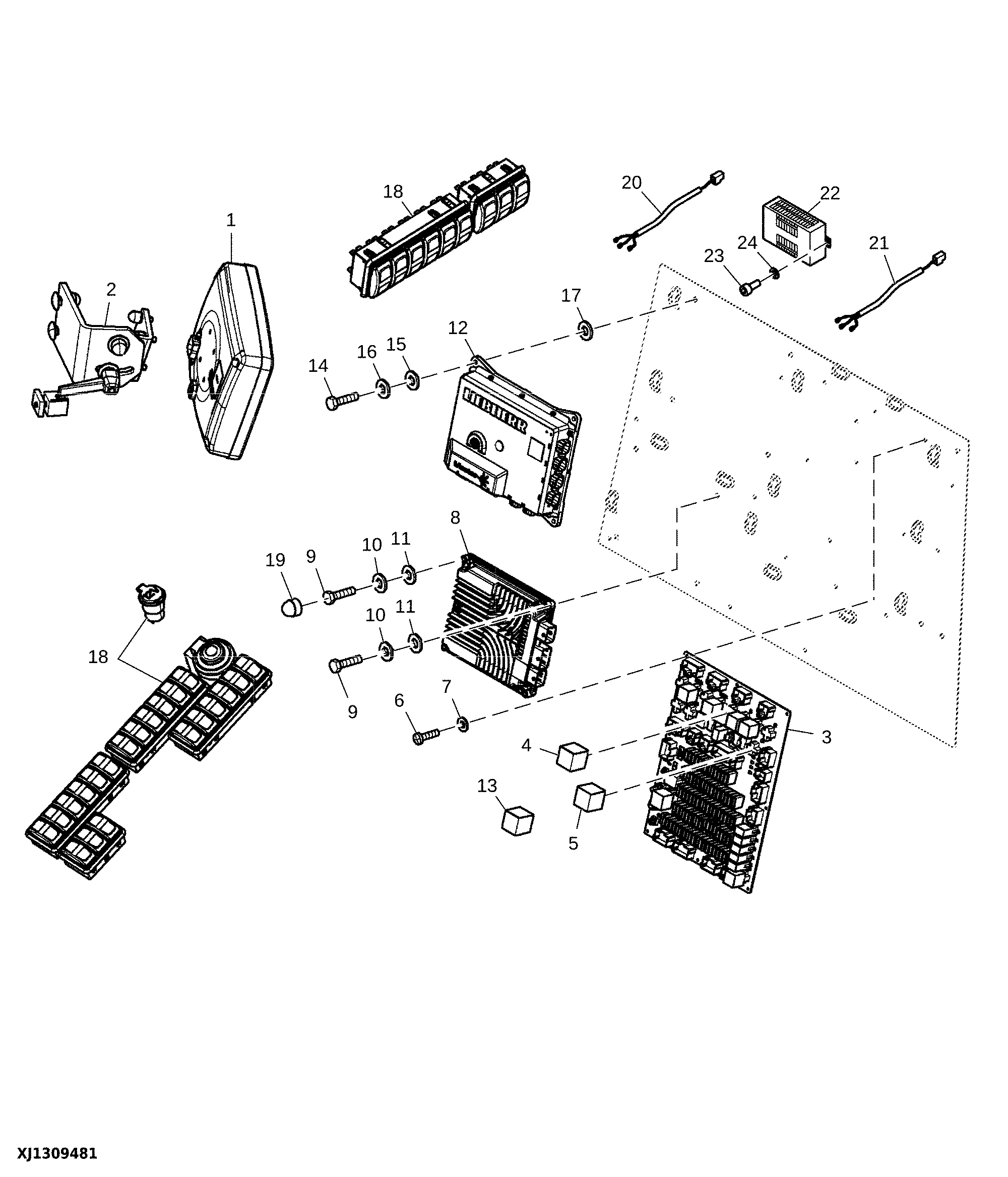 Relay Board and Chassis Control Unit (CCU) (063322 - )