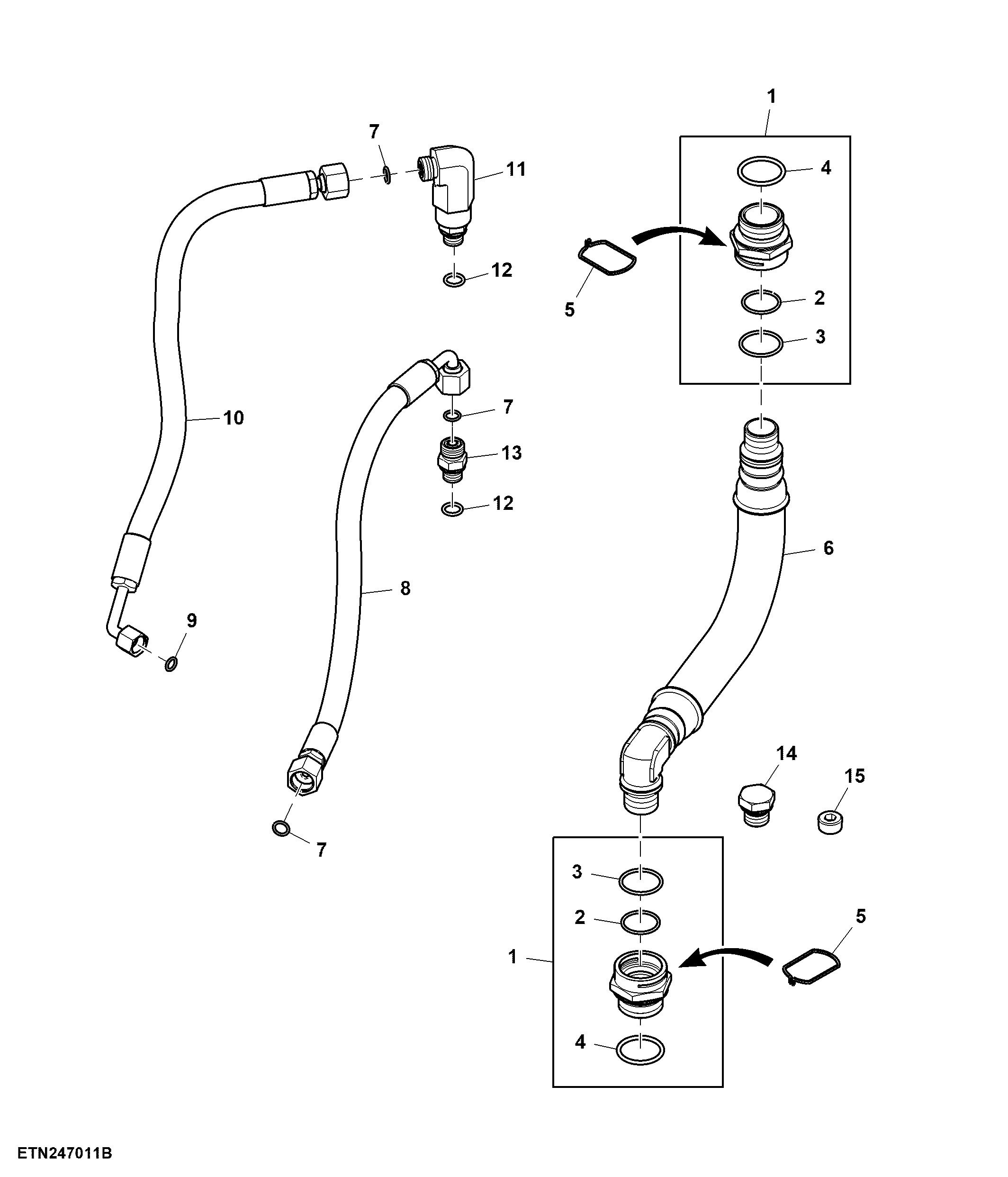 Hoses, Inlet Valve Priority 3, W/ PFC - System