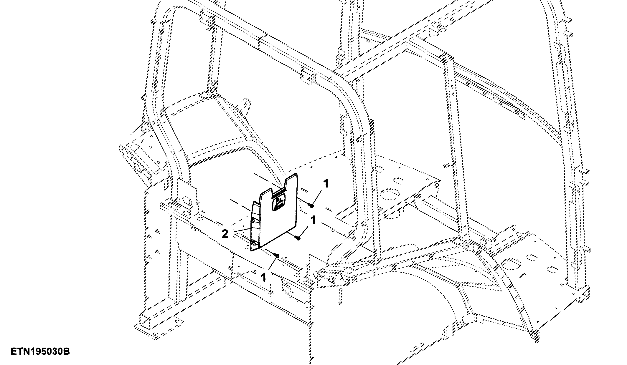 Operator's Manual Holder, LH, Cab (010000 - )
